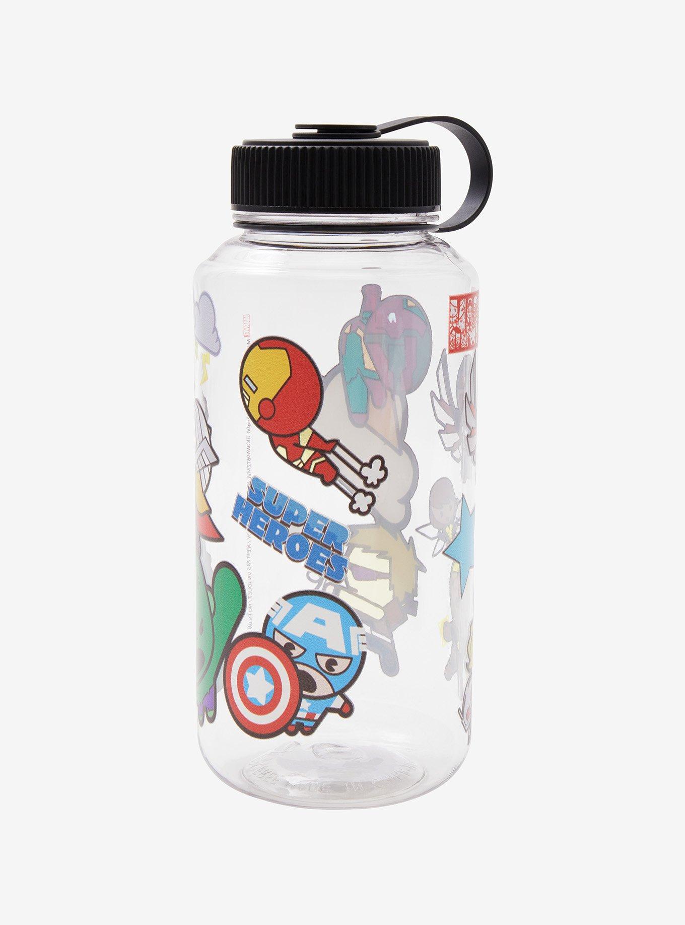Marvel Avengers Chibi Sticker Water Bottle, , alternate