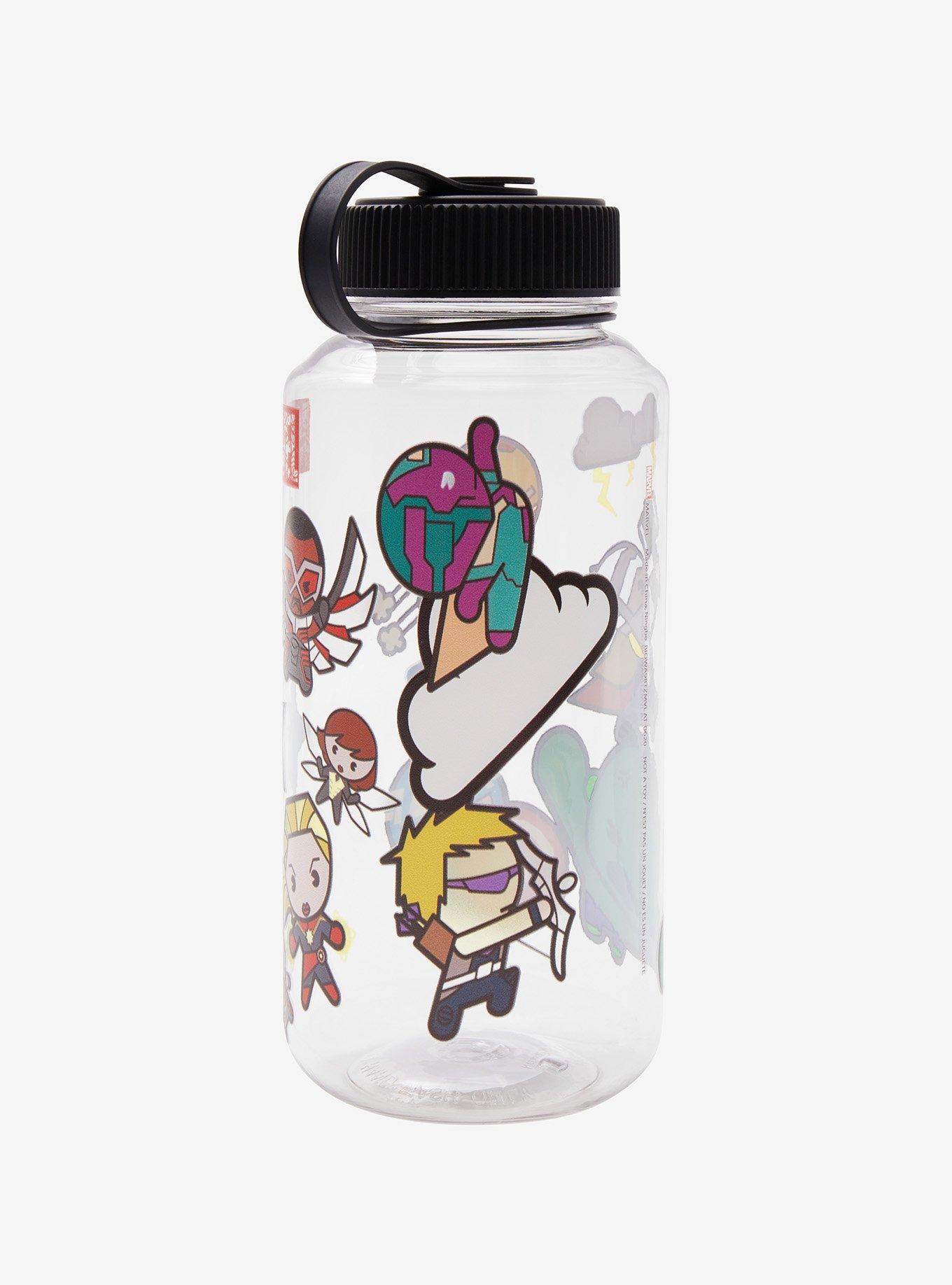 Marvel Avengers Chibi Sticker Water Bottle, , alternate