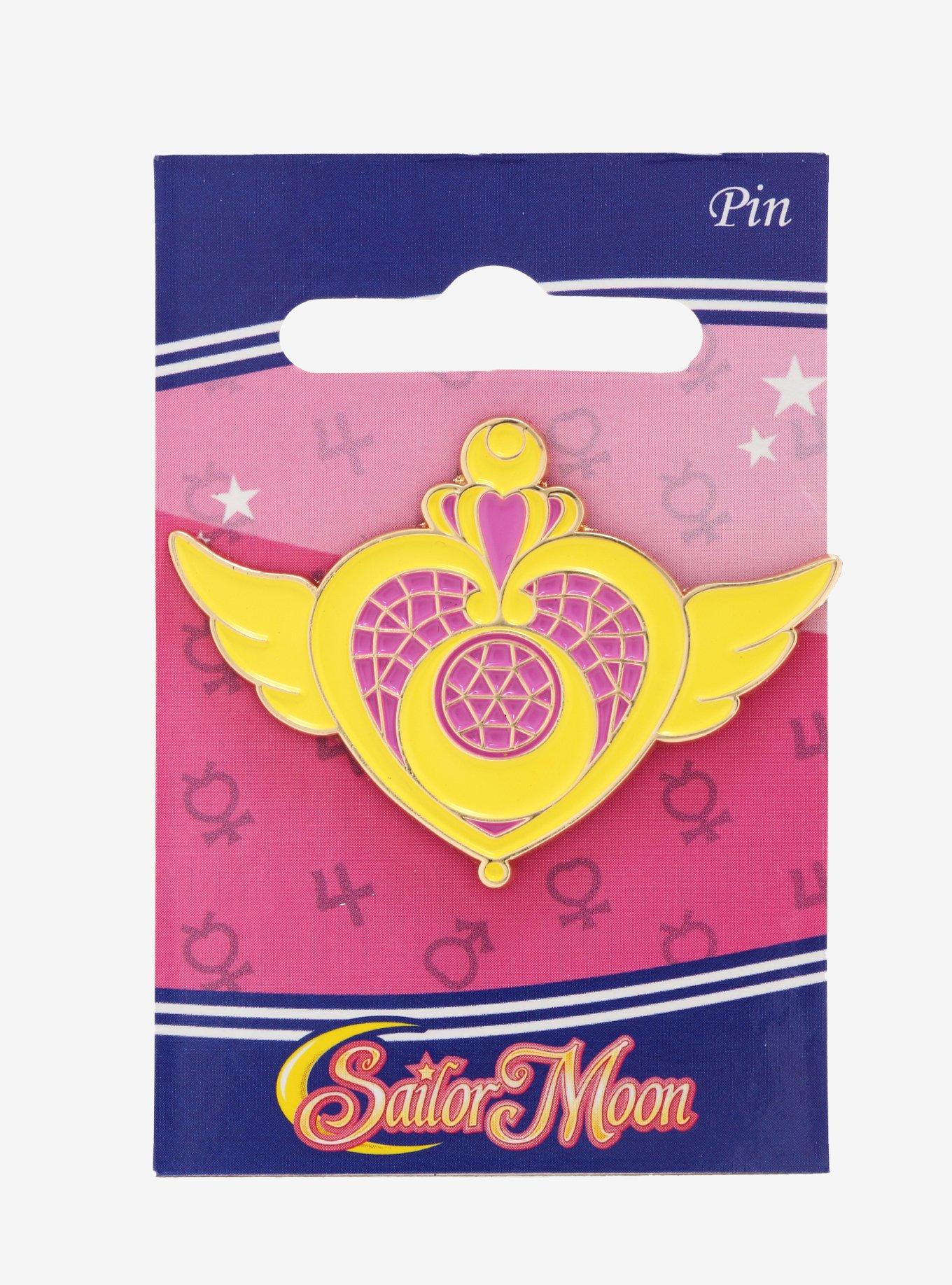 Sailor Moon Crisis Moon Compact Enamel Pin, , alternate