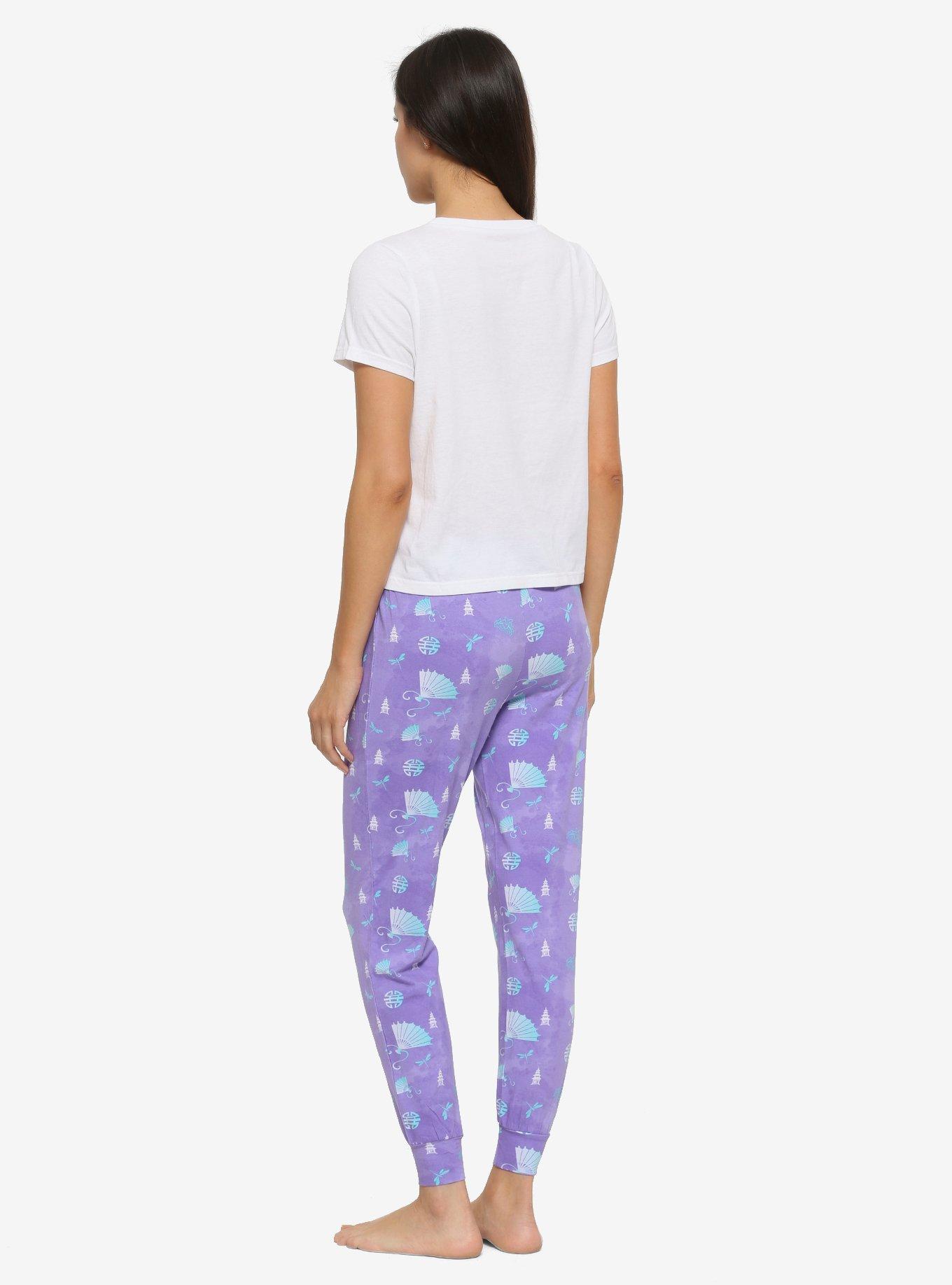 Disney Mulan Bold Spirit Women's Sleepwear Set - BoxLunch Exclusive, WHITE, alternate