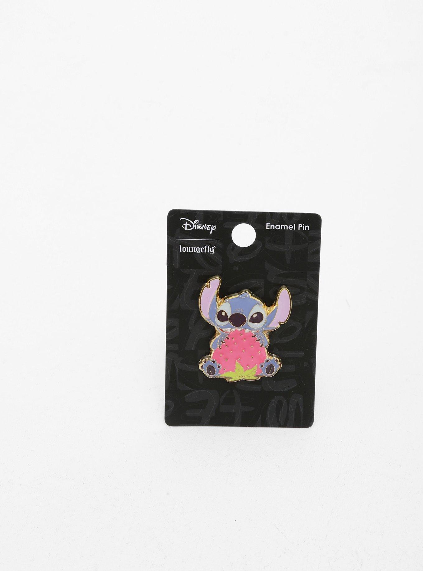 Loungefly Disney Lilo & Stitch Strawberry Stitch Enamel Pin, , alternate