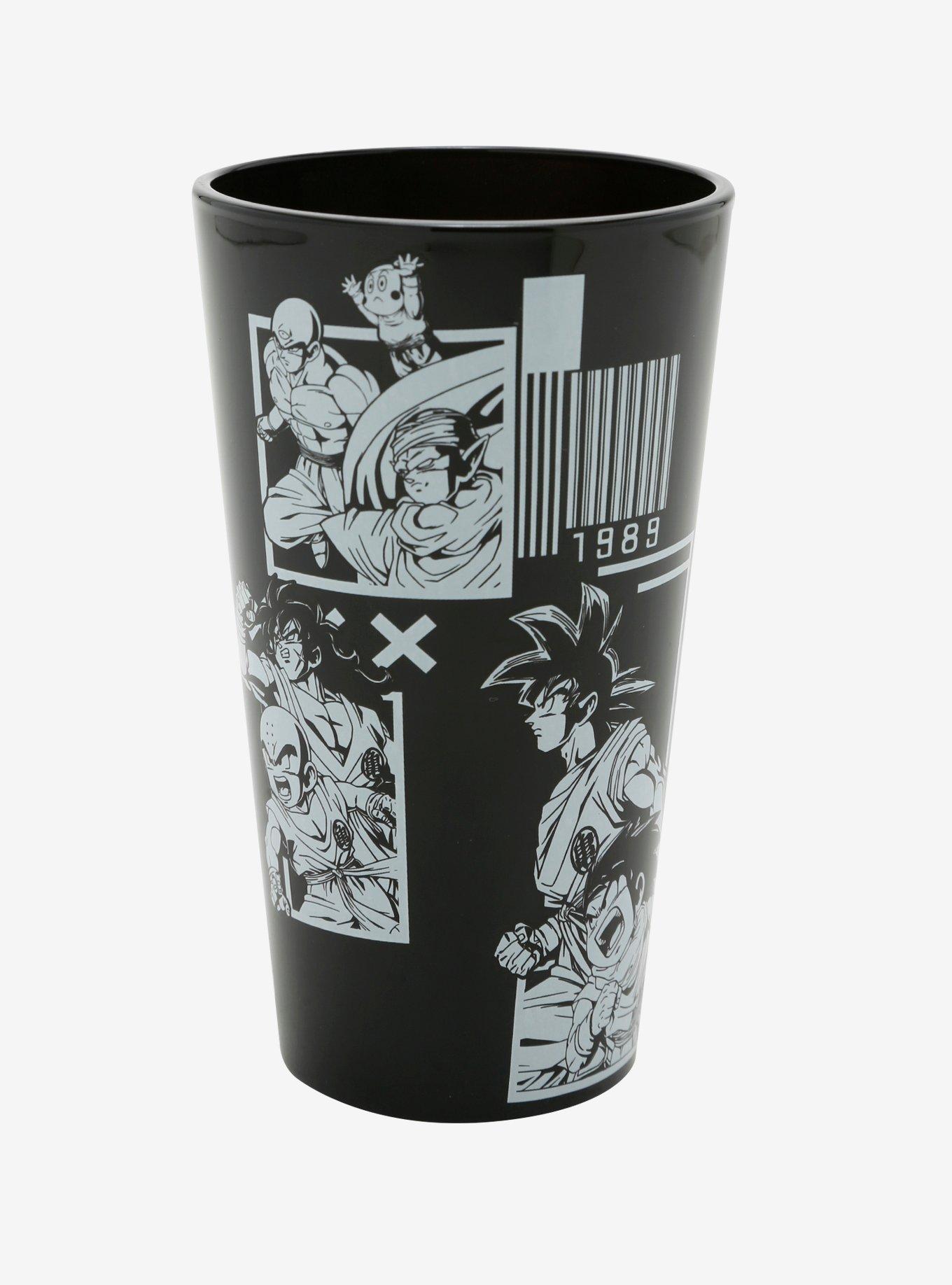 Dragon Ball Z Black & White Characters Ceramic Pint Glass, , alternate