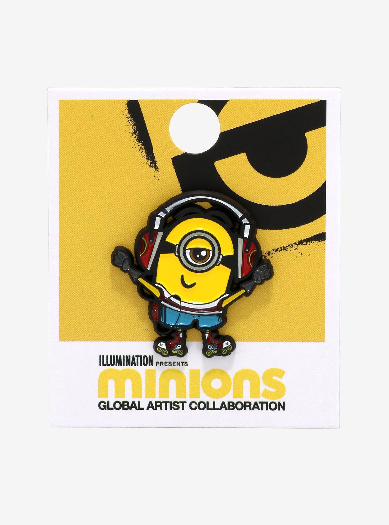 Minions Artist Series Paulo V Roller Skater Minion Enamel Pin - BoxLunch Exclusive, , alternate