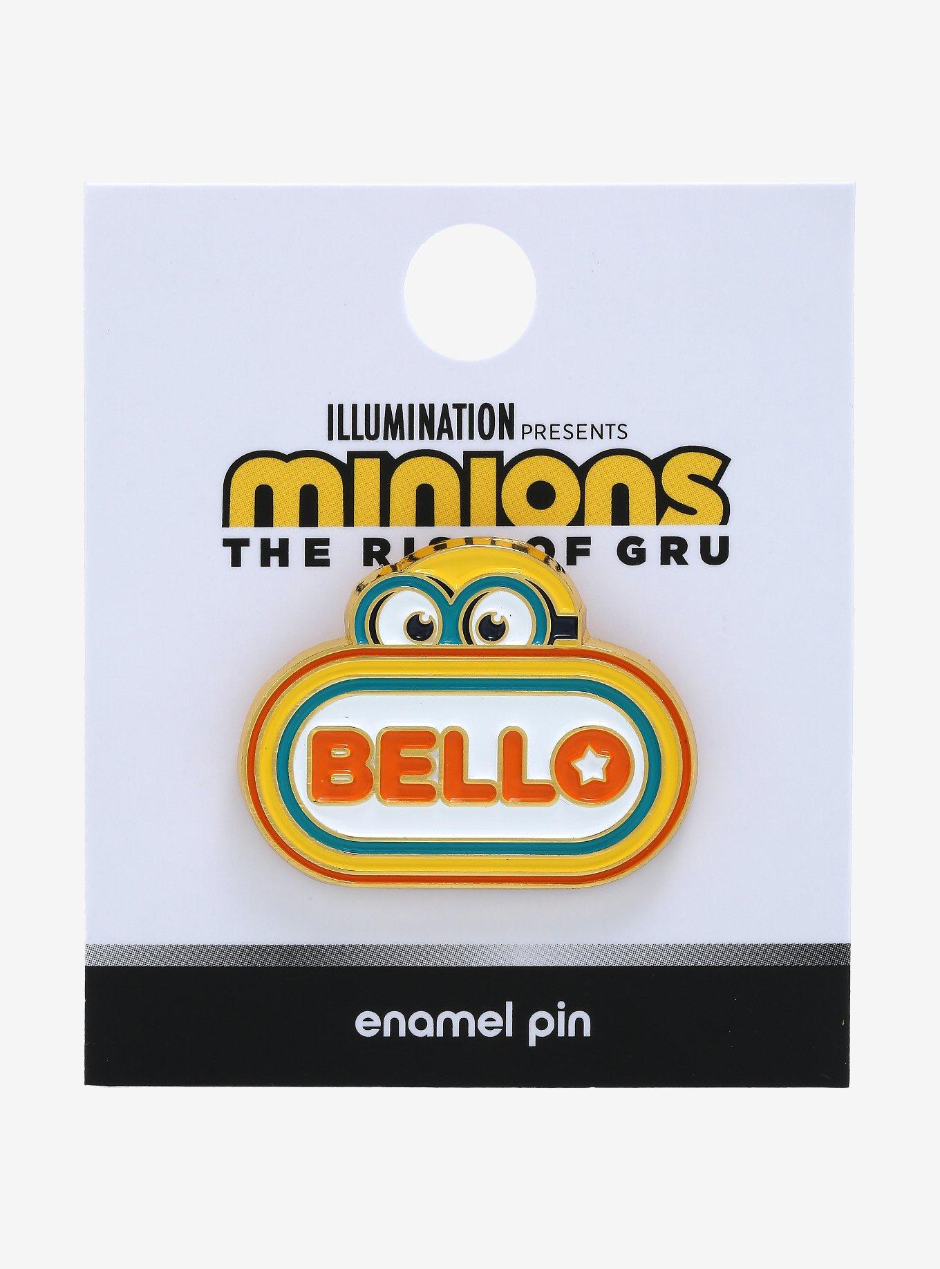 Minions Bello Tag Enamel Pin - BoxLunch Exclusive, , alternate