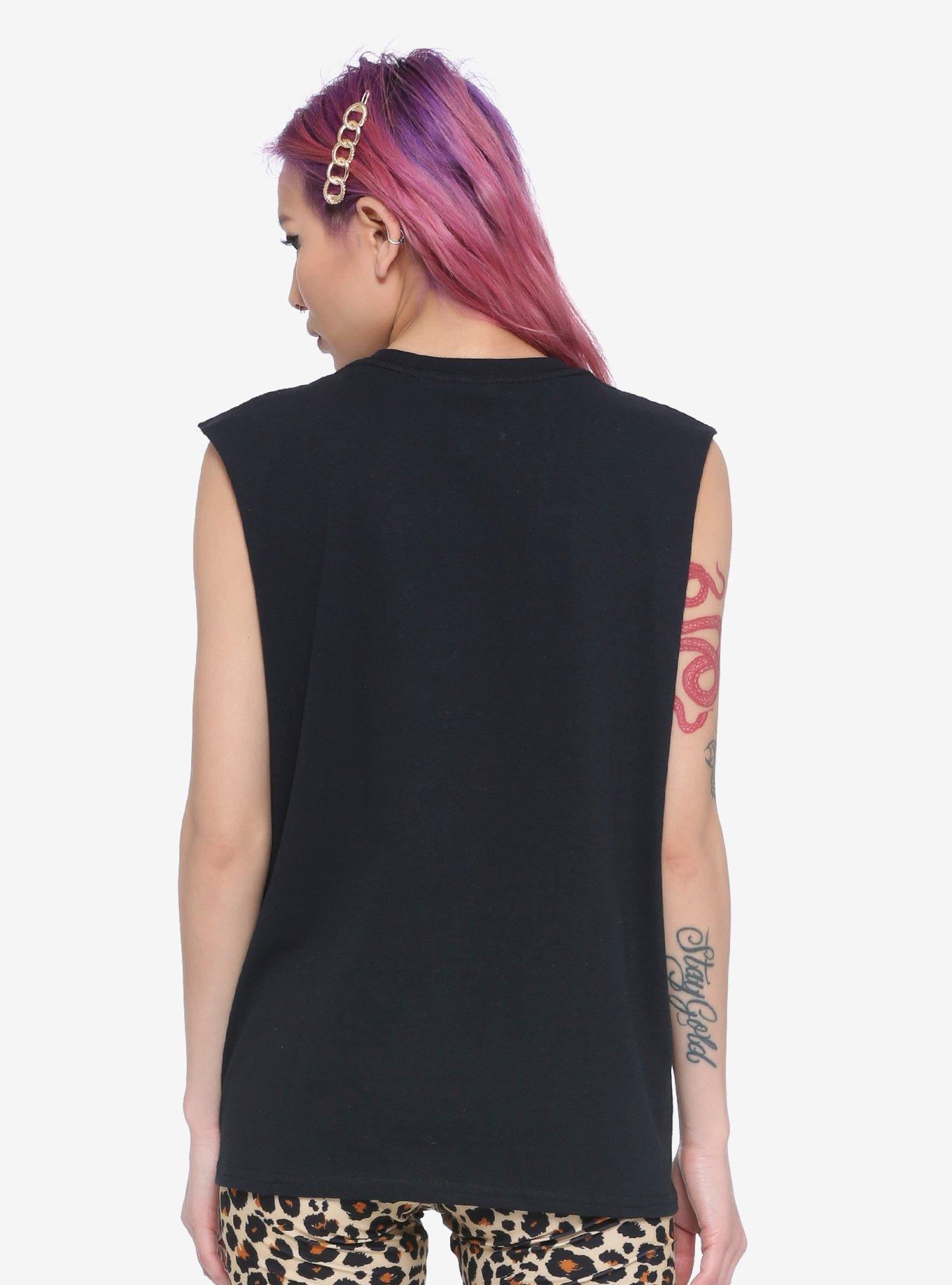 Motley Crue Bad Boys Of Hollywood Girls Muscle Top, BLACK, alternate