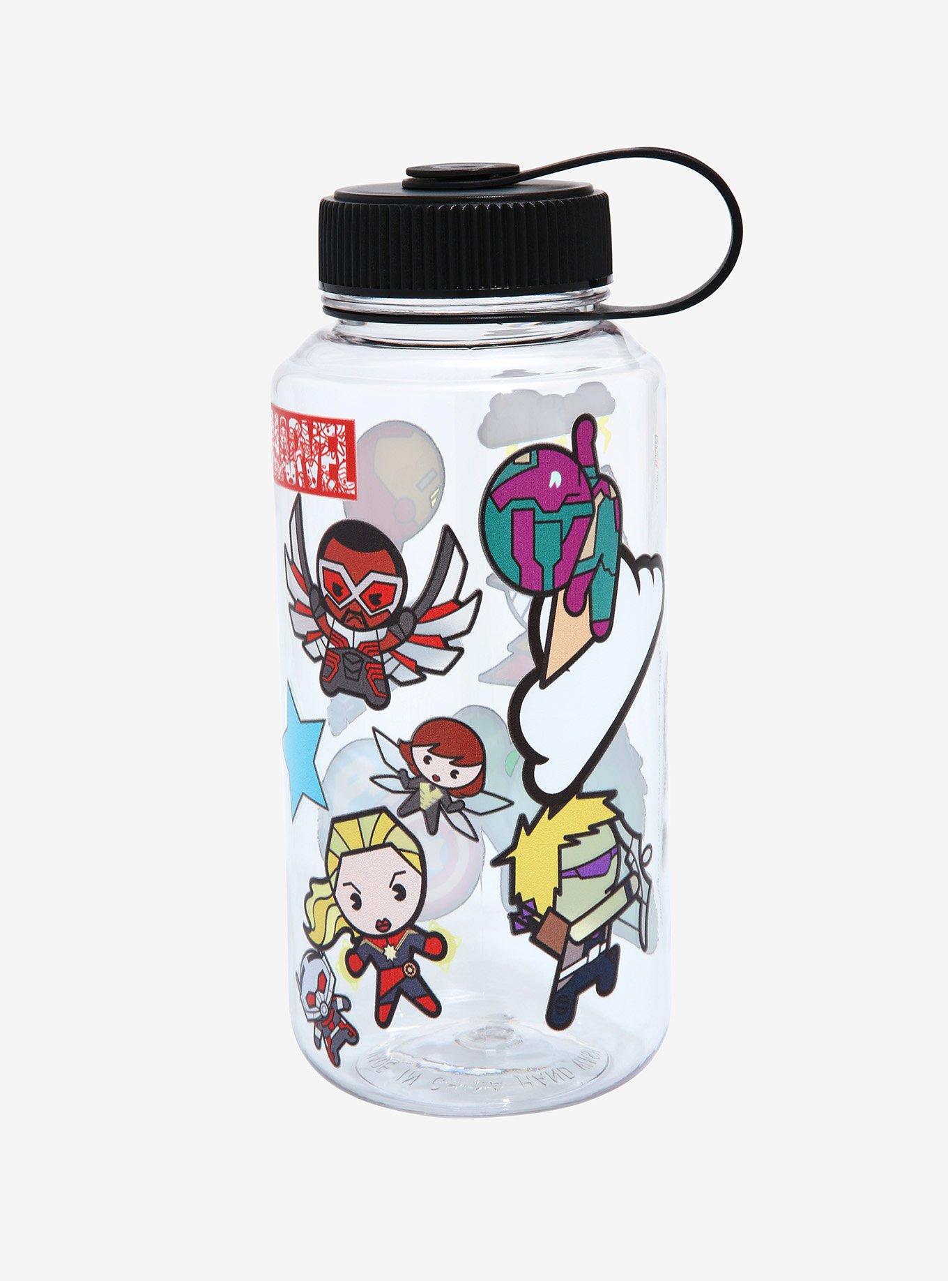 Marvel Avengers Chibi Stickers Water Bottle, , alternate
