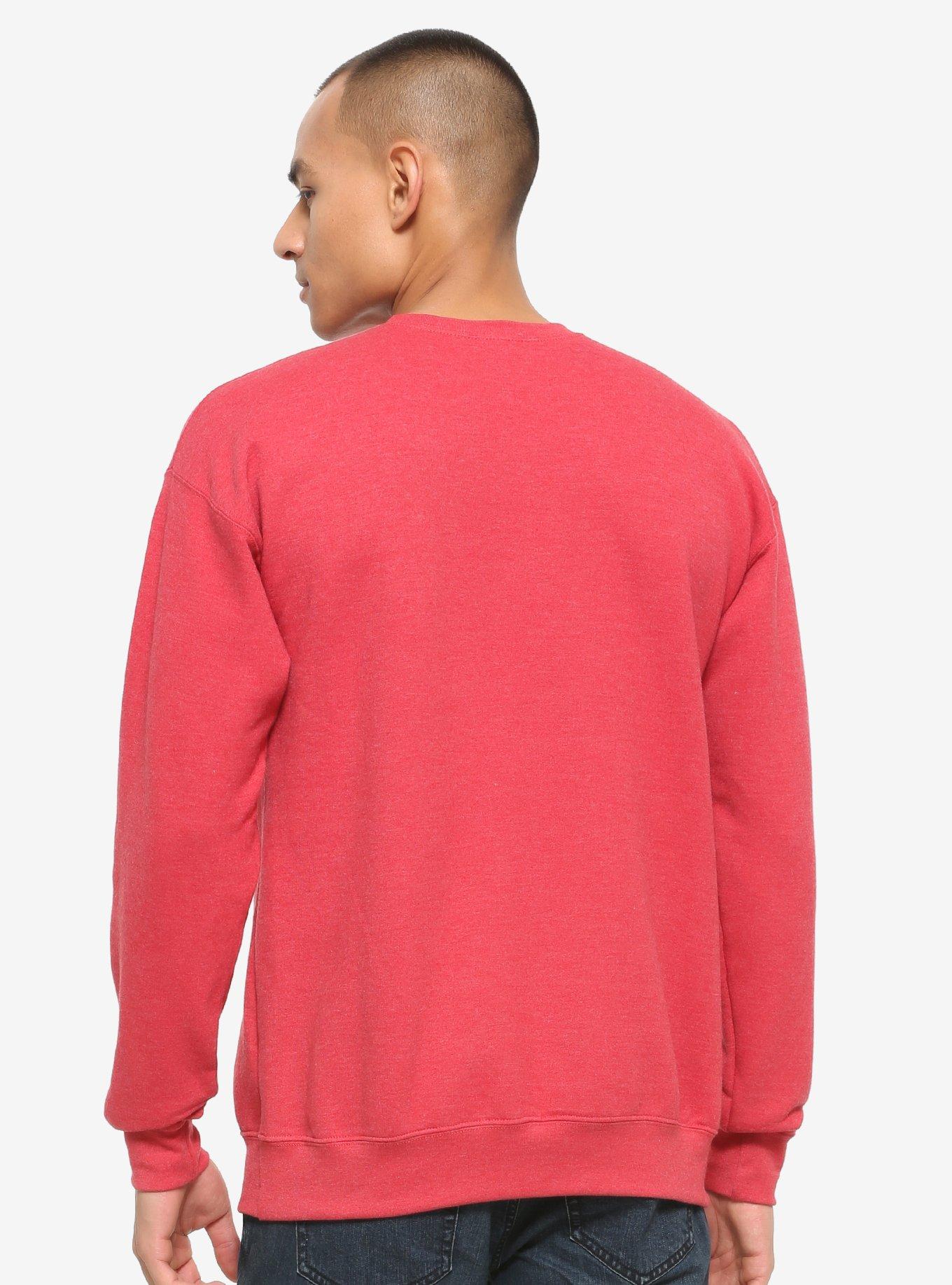 Star Wars The Mandalorian The Child Sketch Crewneck - BoxLunch Exclusive, HEATHER RED, alternate