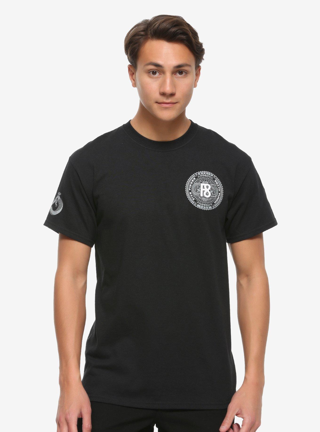 Five Finger Death Punch F8 T-Shirt, BLACK, alternate