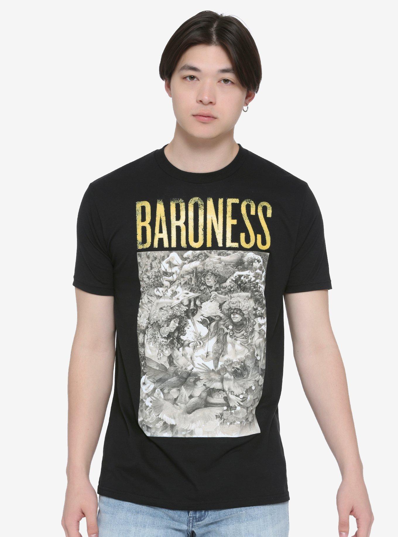 Baroness Gold & Grey Album Art T-Shirt, BLACK, alternate