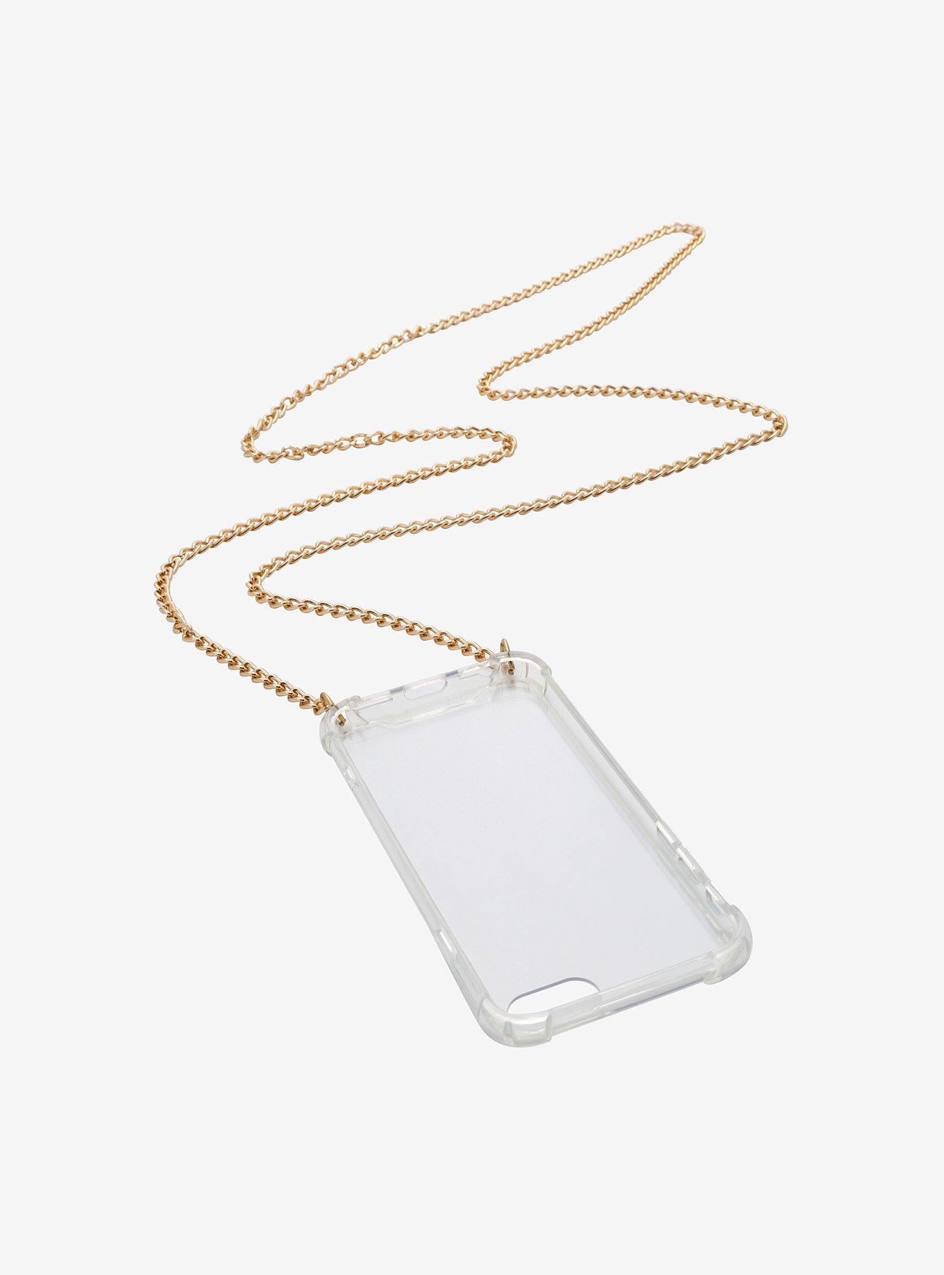 Gold Chain Clear iPhone 8/7/6 Case, , alternate
