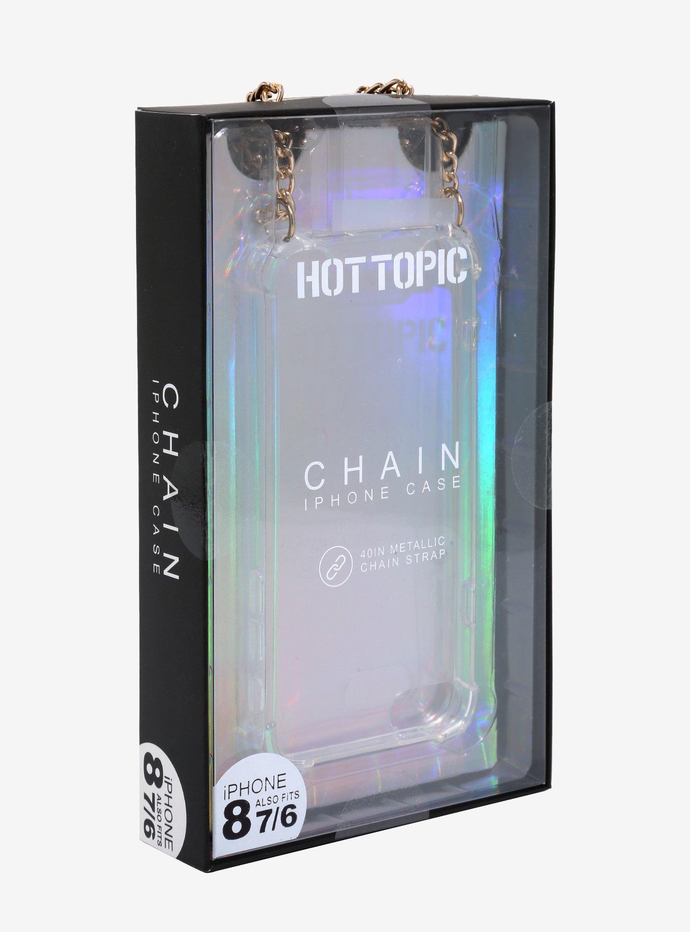 Gold Chain Clear iPhone 8/7/6 Case, , alternate