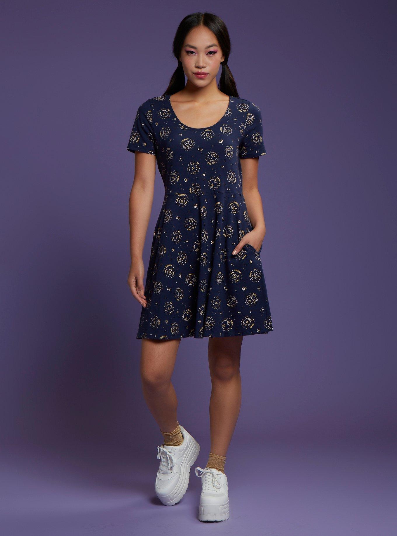 BT21 Constellation Skater Dress, MULTI, alternate