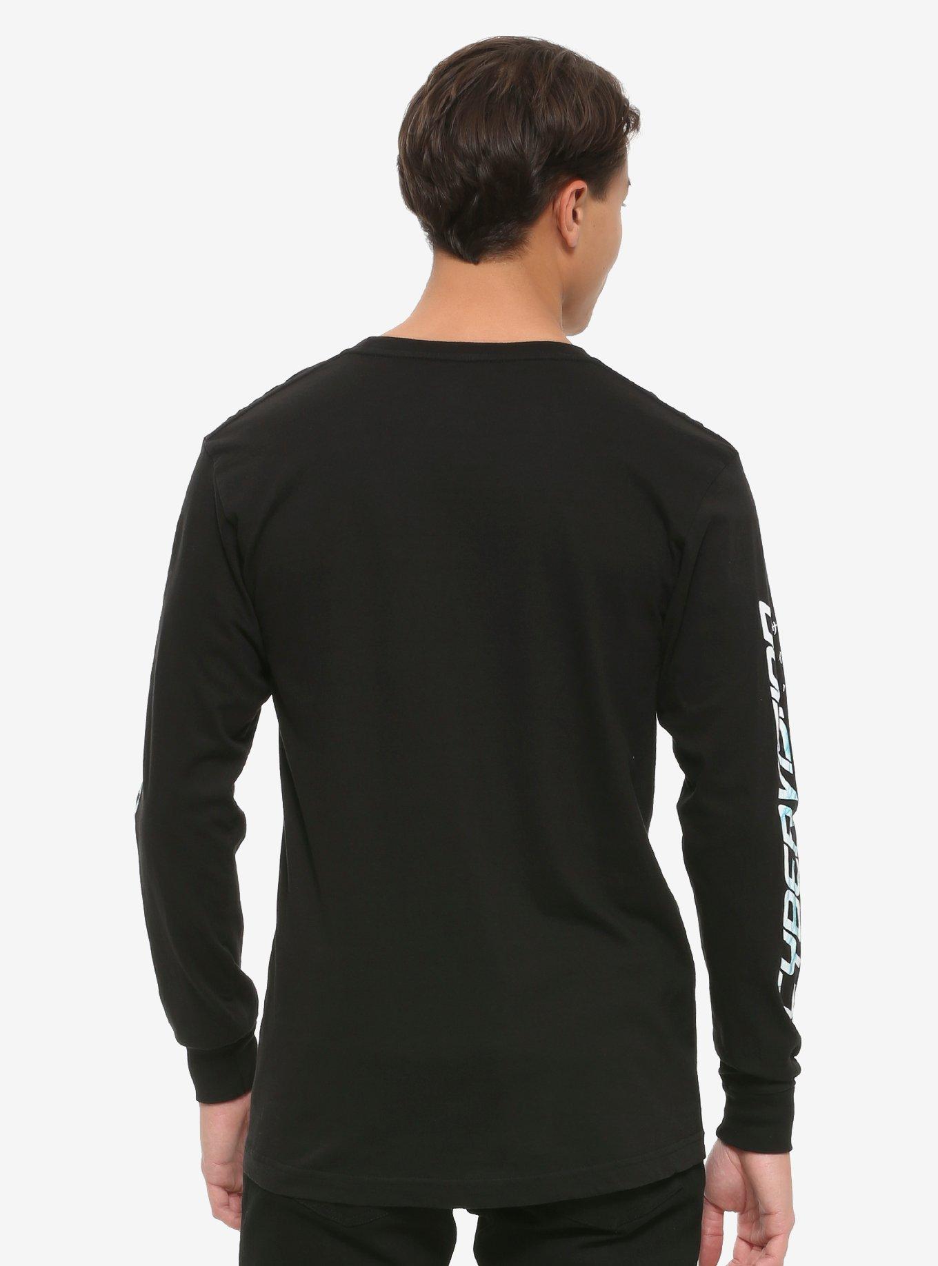 Vapor95 Cyber Vision Long-Sleeve T-Shirt, BLACK, alternate