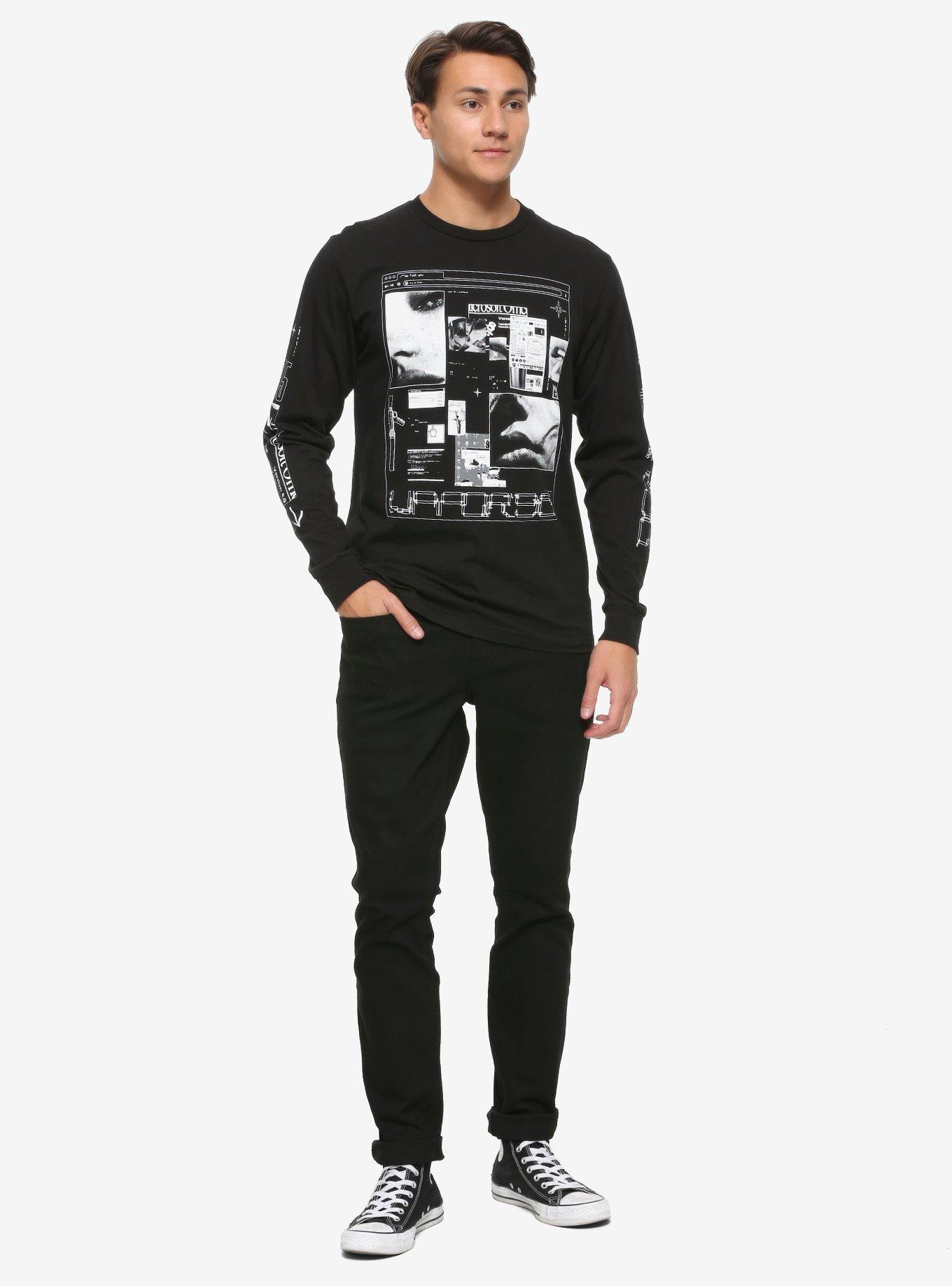 Vapor95 Cipher Long-Sleeve T-Shirt, BLACK, alternate