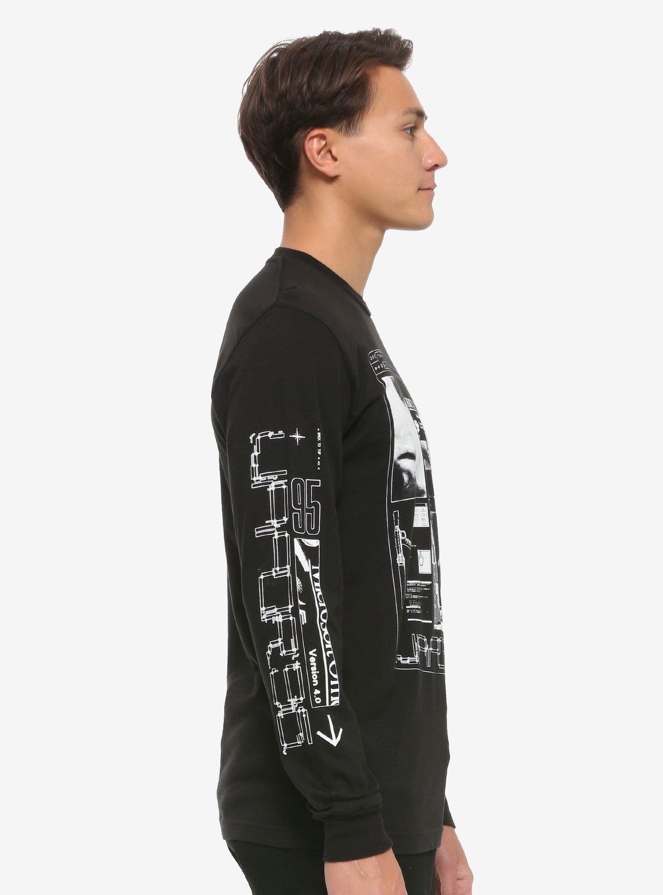 Vapor95 Cipher Long-Sleeve T-Shirt, BLACK, alternate