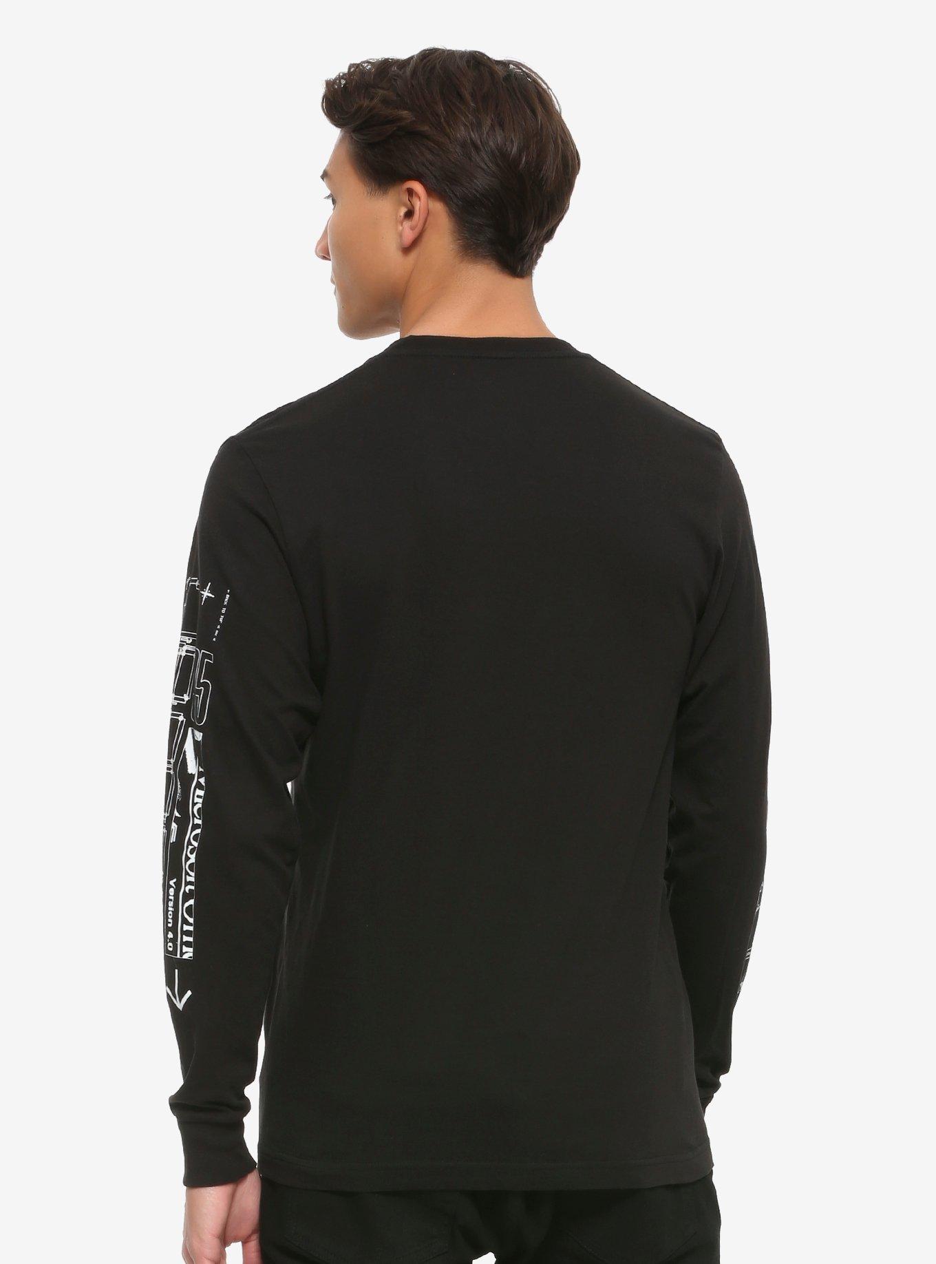 Vapor95 Cipher Long-Sleeve T-Shirt, BLACK, alternate