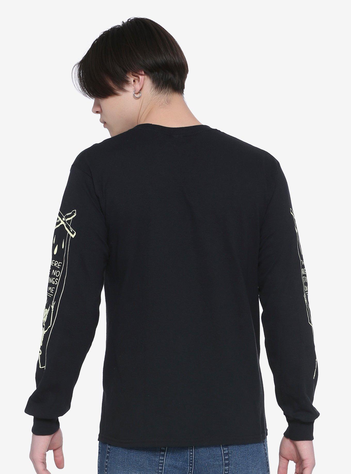 Kill Your Masters Long-Sleeve T-Shirt By Wizard Of Barge, BLACK, alternate