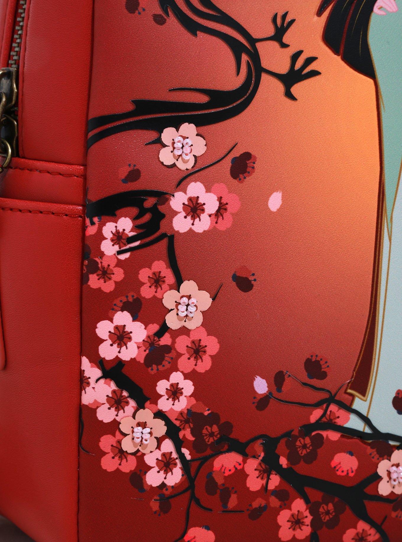 Loungefly Disney Mulan Magnolia Branches Mini Backpack - BoxLunch Exclusive, , alternate