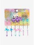 Pastel Safety Pins & Bows Earring Set, , alternate