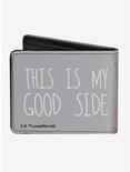 Star Wars The Mandalorian The Child This Is My Good Side Grey Bifold Wallet, , alternate