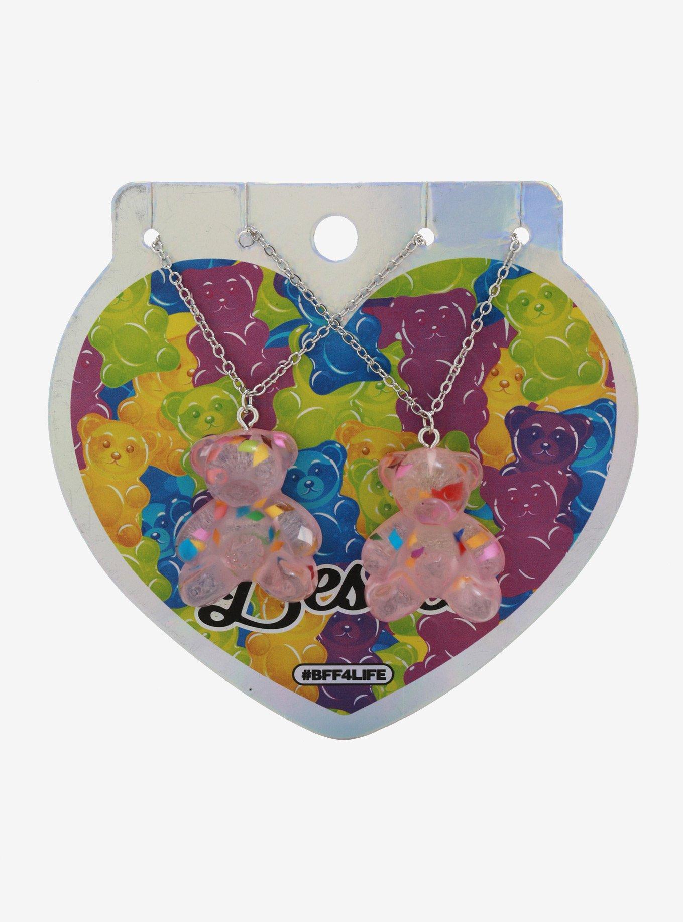 Candy Bear Sparkle Best Friend Necklace Set, , alternate