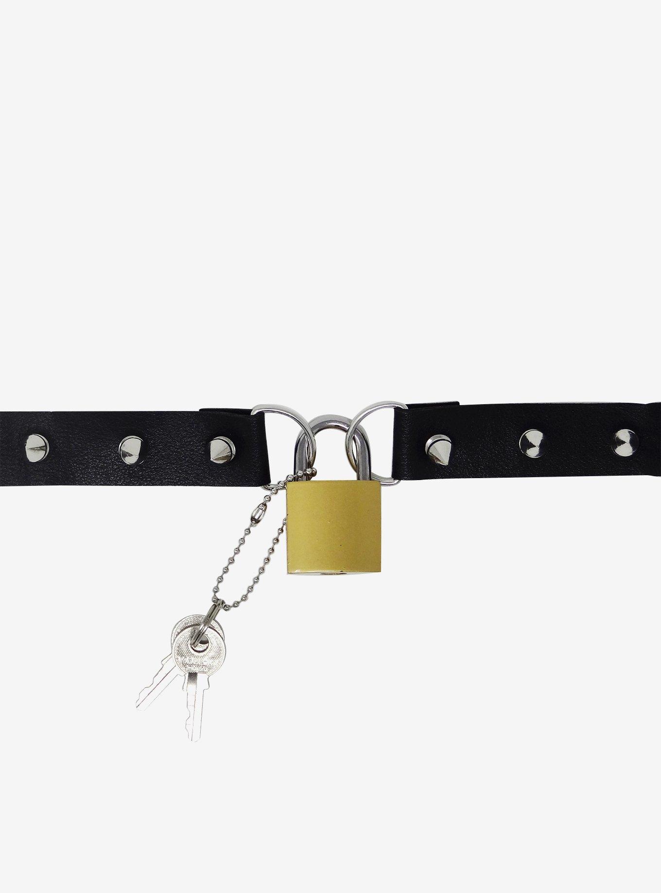 Padlock Spike Choker, , alternate