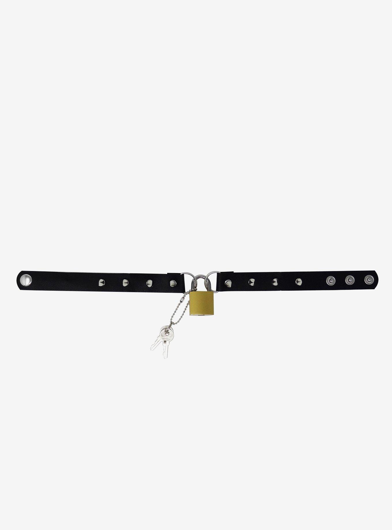 Padlock Spike Choker, , alternate