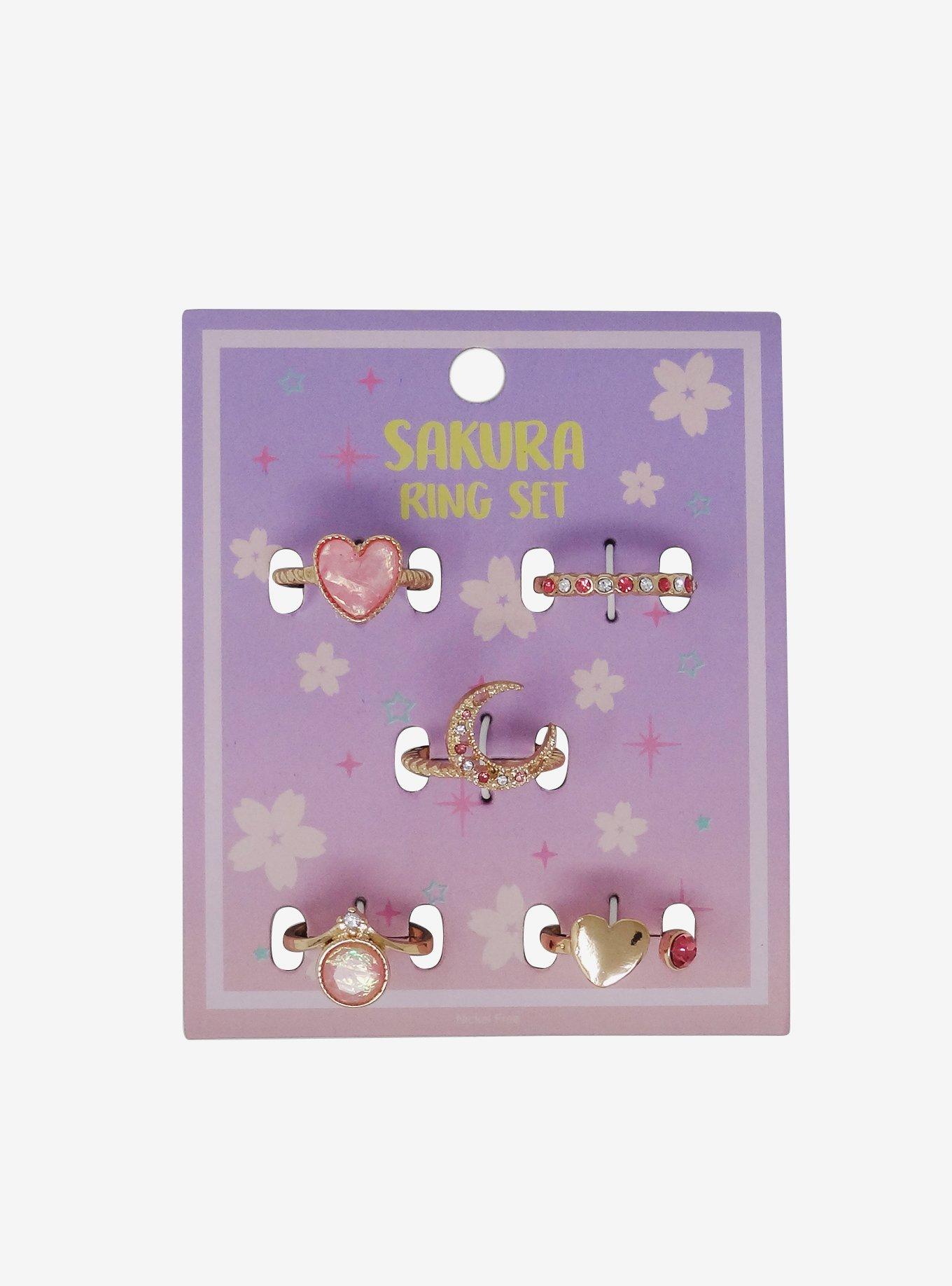 Sparkling Pink Ring Set, , alternate