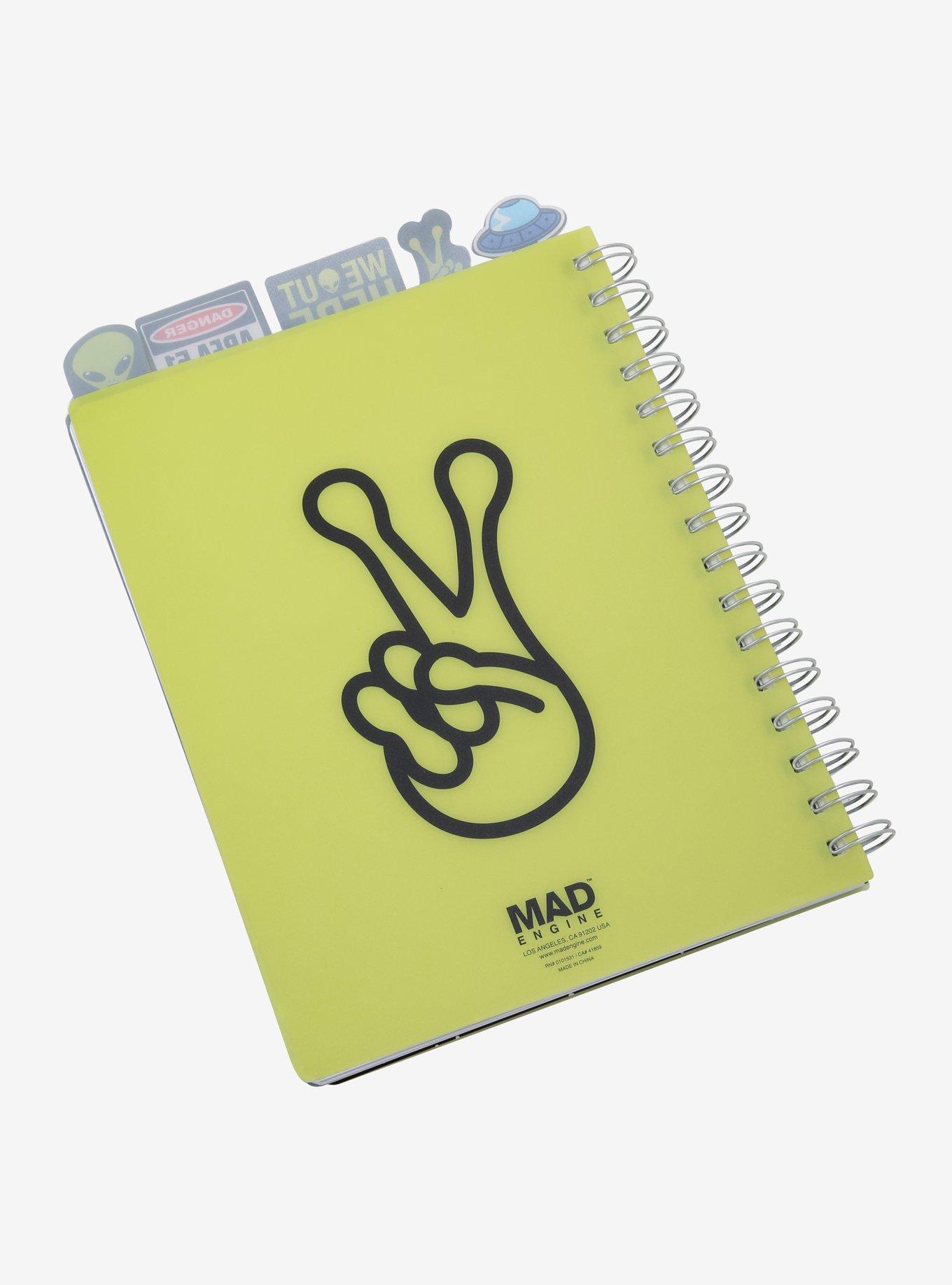 Alien Stay Weird Tabbed Journal, , alternate