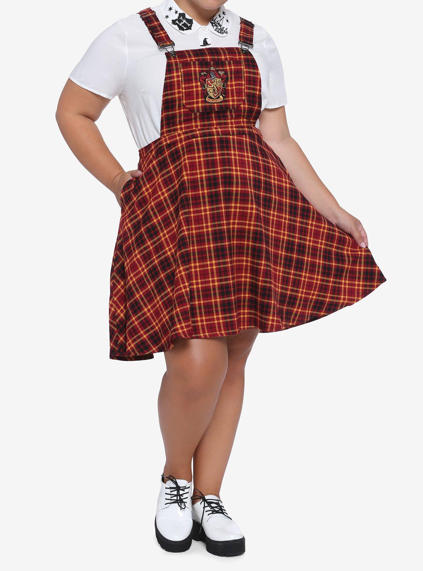 Harry Potter Gryffindor Plaid Skirtall Plus Size, MULTI, alternate