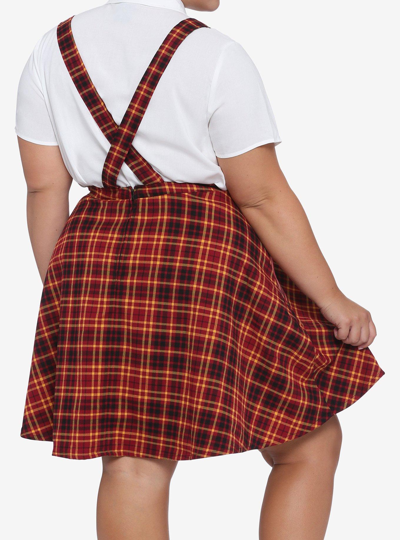 Harry Potter Gryffindor Plaid Skirtall Plus Size, MULTI, alternate