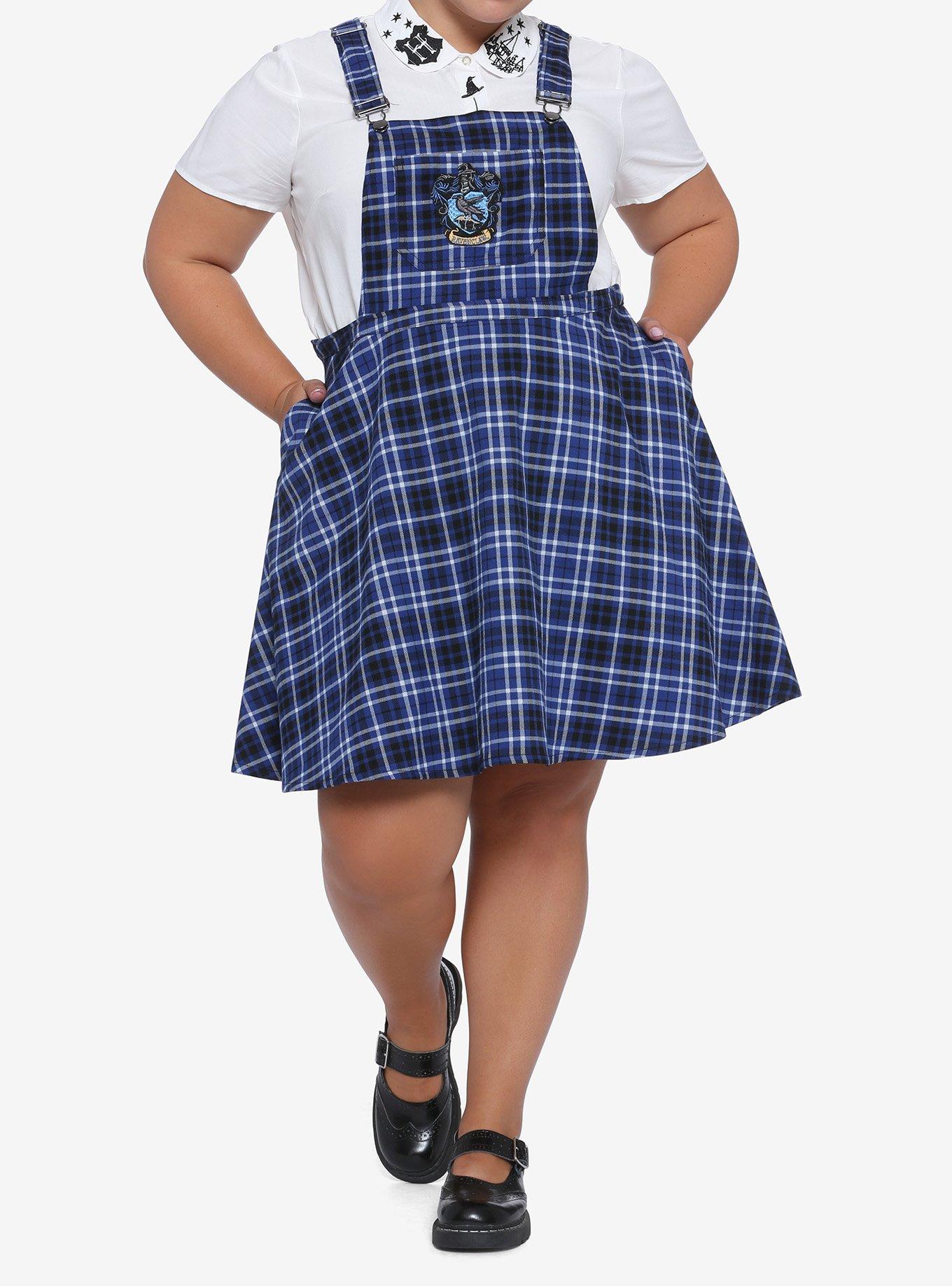 Harry Potter Ravenclaw Plaid Skirtall Plus Size, MULTI, alternate