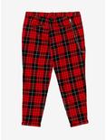 Disney Mickey Mouse Red Plaid Pants Plus Size, MULTI, alternate