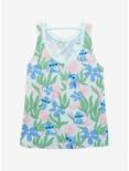 Disney Lilo & Stitch Floral Allover Print Women's Tank Top - BoxLunch Exclusive, PINK, alternate