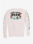 Disney Mickey Mouse Let Love Grow Women's Long Sleeve T-Shirt - BoxLunch Exclusive, MULTI, alternate
