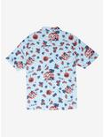 Rick and Morty Tropical Woven Button-Up - BoxLunch Exclusive, BLUE, alternate