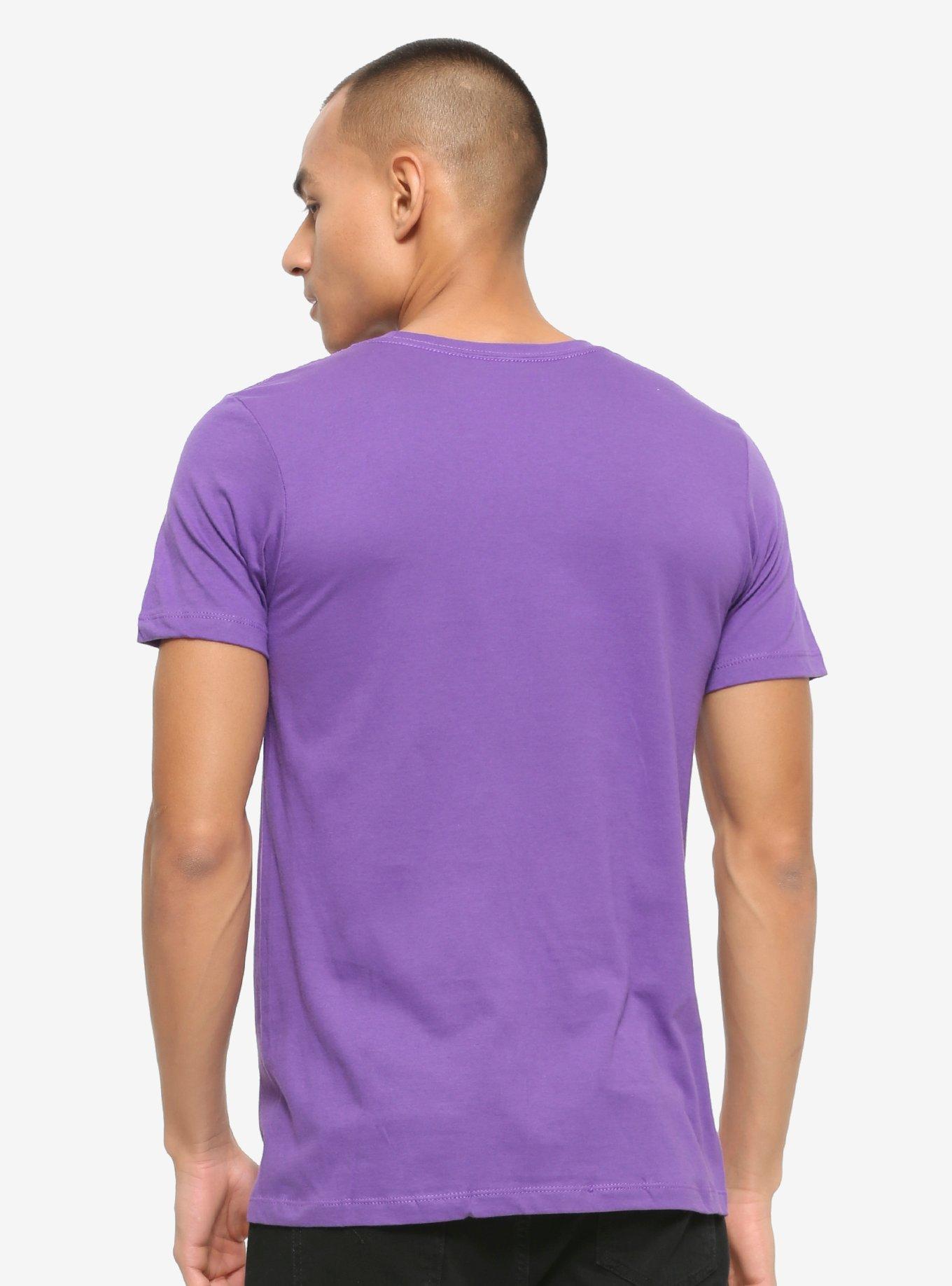 Neon Genesis Evangelion Space T-Shirt - BoxLunch Exclusive, PURPLE, alternate