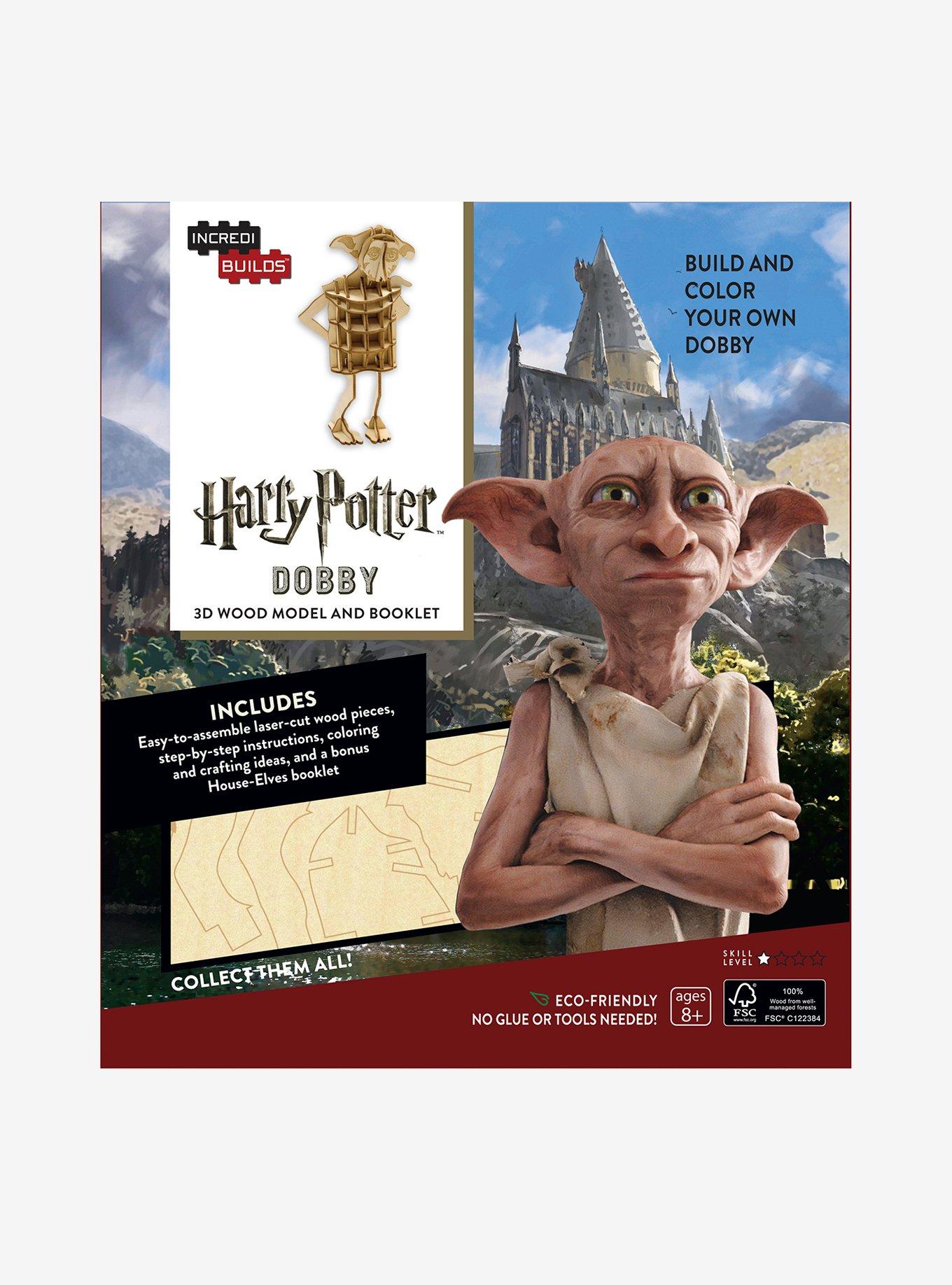 IncrediBuilds Harry Potter Dobby Book & 3D Wood Model Kit, , alternate
