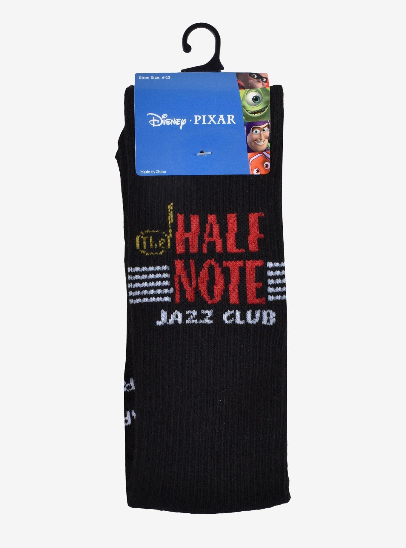 Disney Pixar Soul Half Note Jazz Club Crew Socks - BoxLunch Exclusive, , alternate