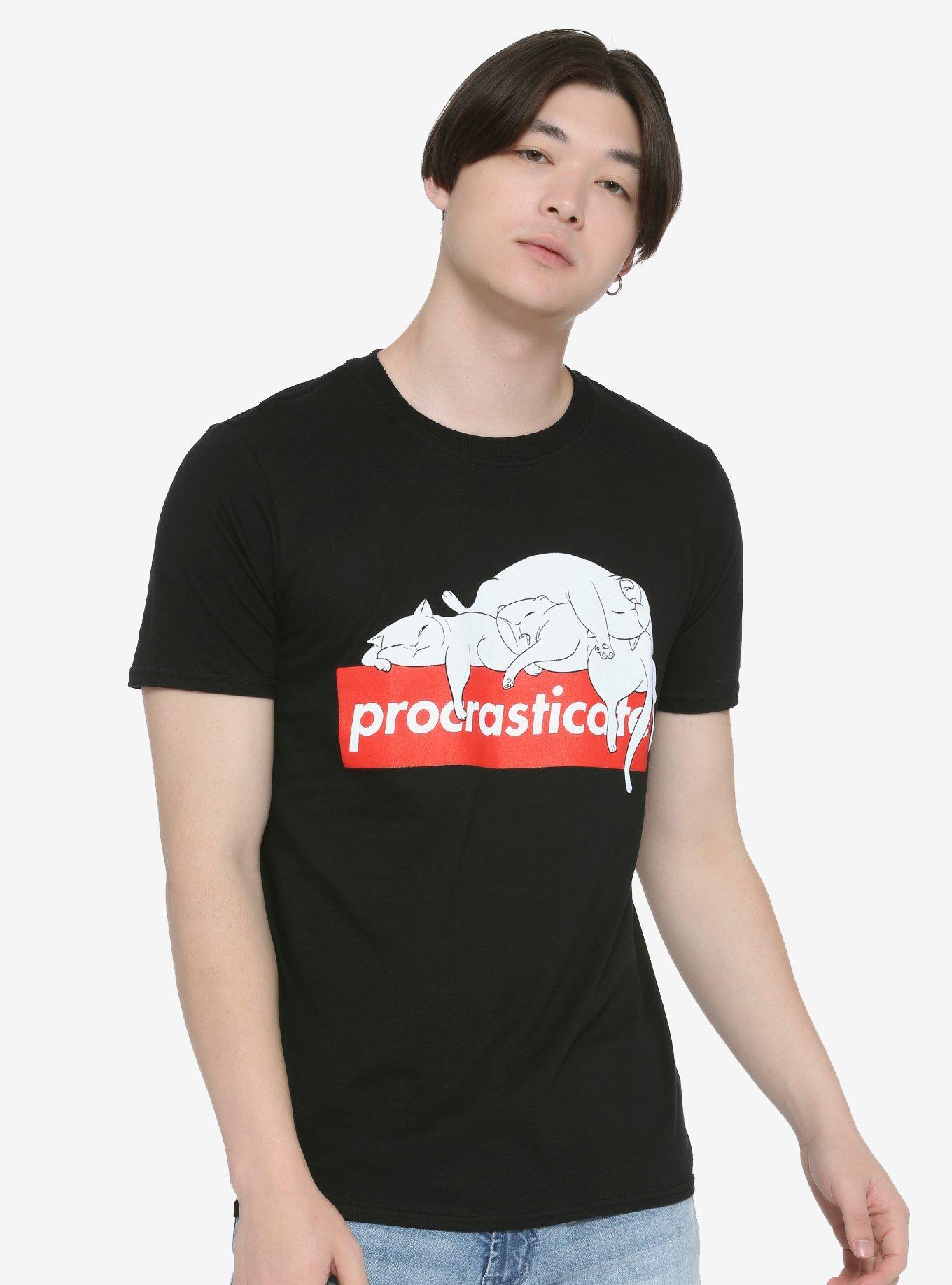 Procasticate T-Shirt By David Lojaya, BLACK, alternate