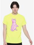 Baby Meow T-Shirt By Bad Girl Sad Girl, NEON YELLOW, alternate