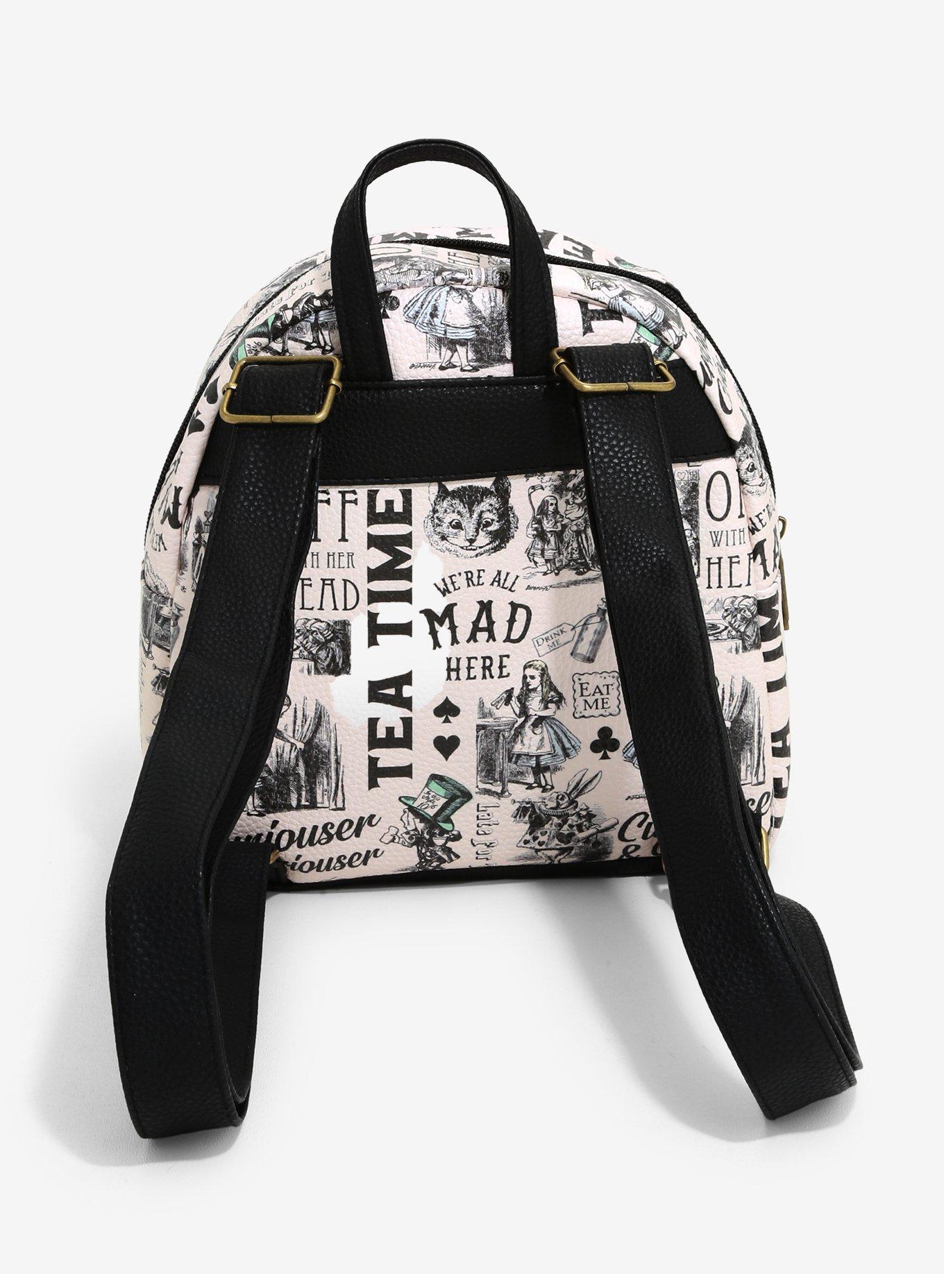 Alice In Wonderland Sketch Mini Backpack, , alternate