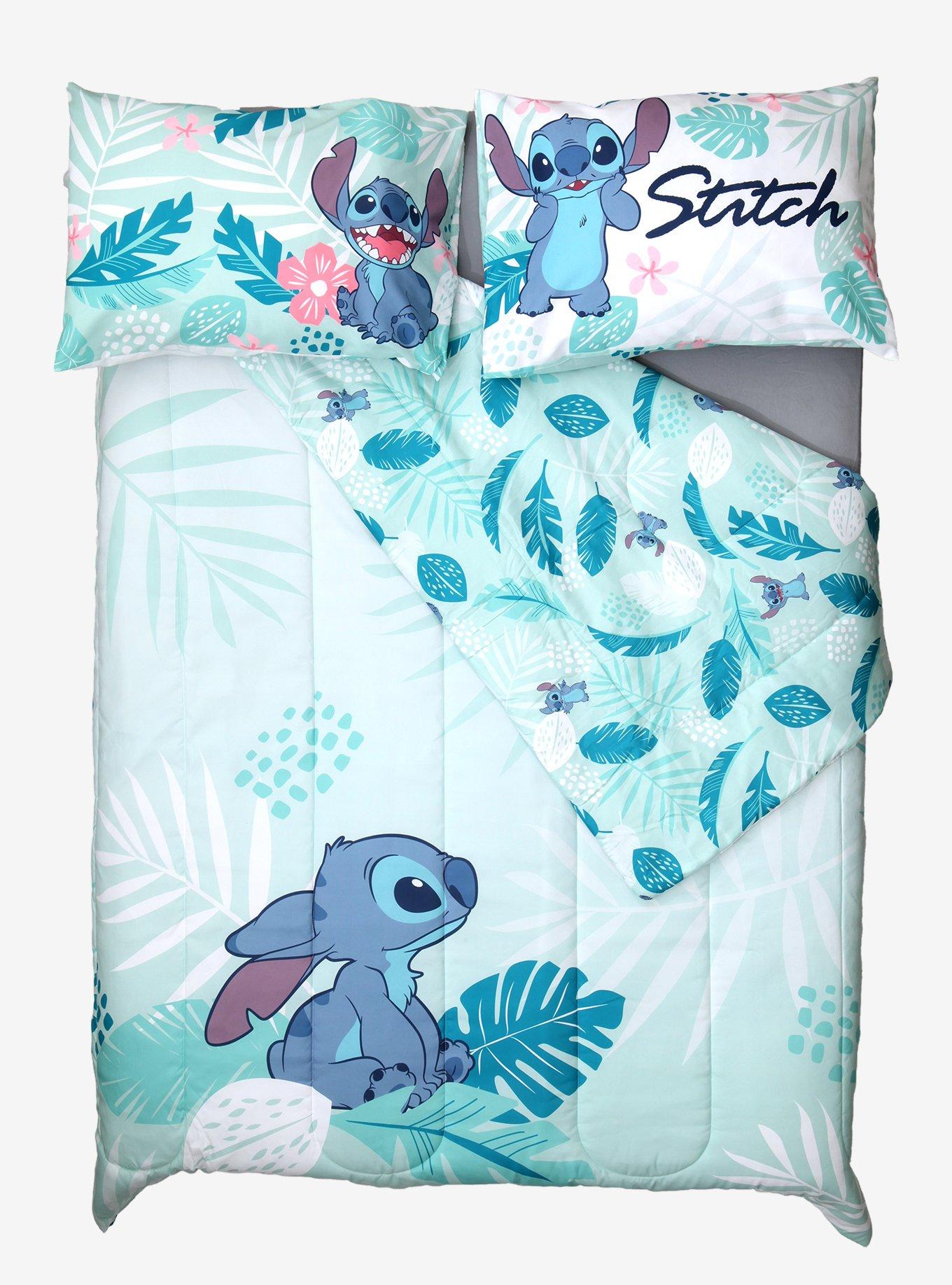 Disney Lilo & Stitch Palm Leaves Stitch Reversible Full/Queen Comforter, , alternate