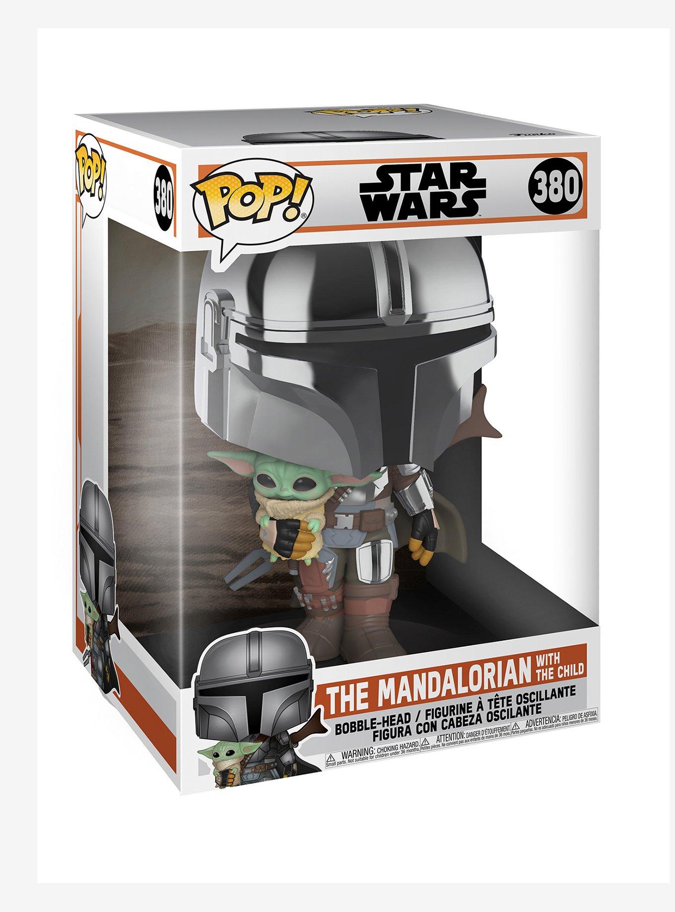 Funko Pop! Star Wars The Mandalorian with The Child 10 Inch Vinyl Bobble-Head, , alternate