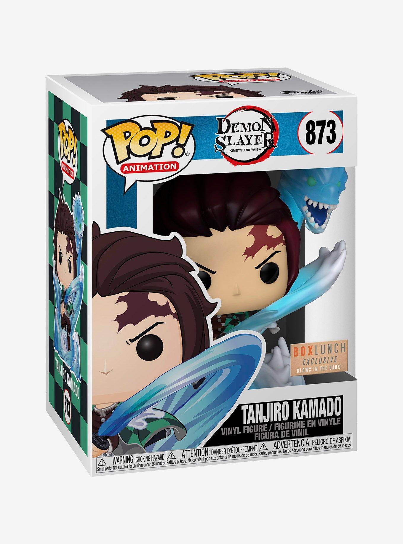 Funko Pop! Animation Demon Slayer: Kimetsu no Yaiba Tanjiro Kamado (Water Breathing) Glow-in-the-Dark Vinyl Figure - BoxLunch Exclusive, , alternate