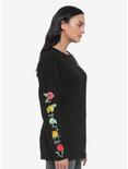 Disney Princess Floral Women's Long Sleeve T-Shirt - BoxLunch Exclusive, MULTI, alternate