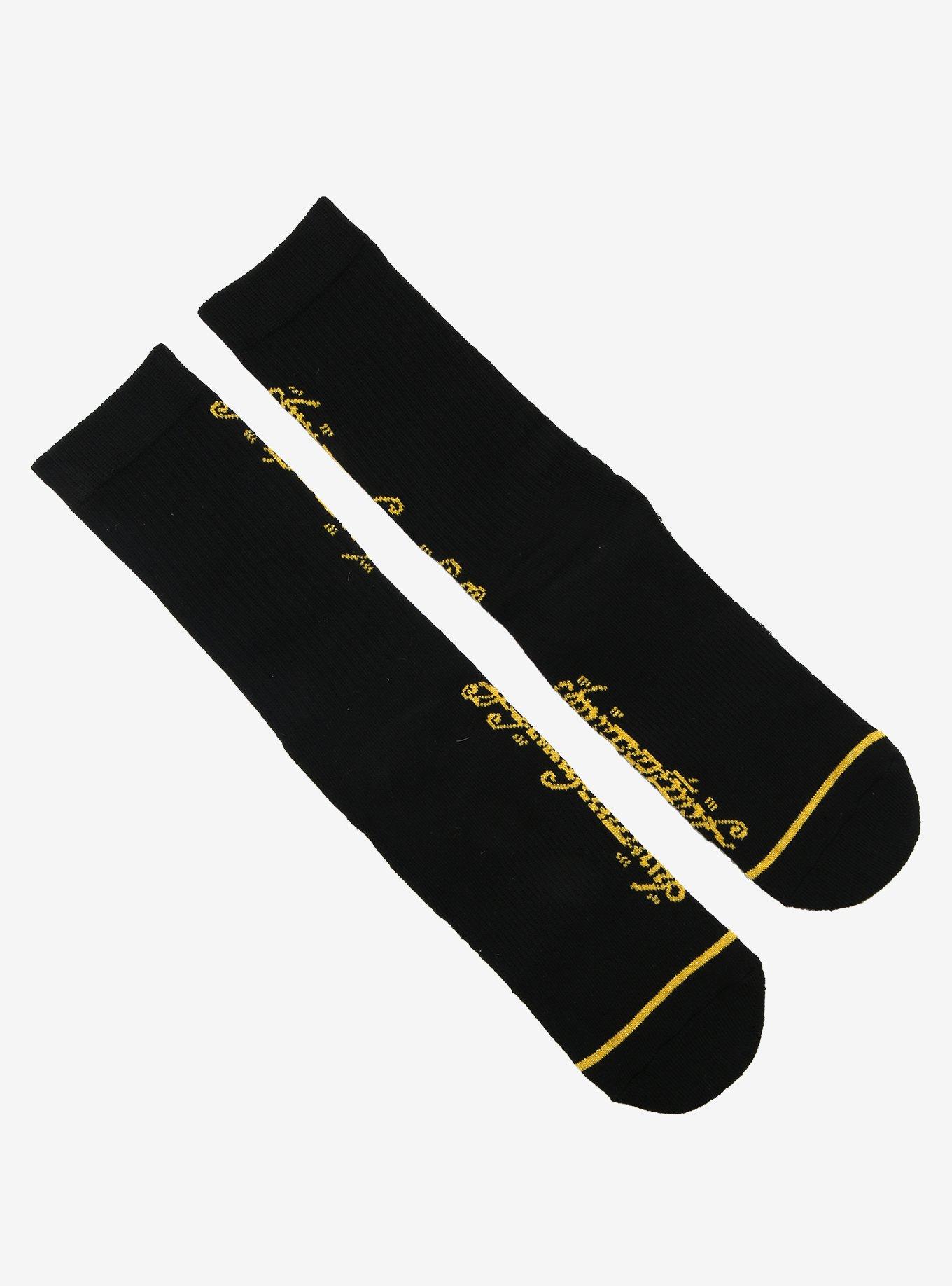 The Lord of the Rings Tengwar Crew Socks - BoxLunch Exclusive, , alternate