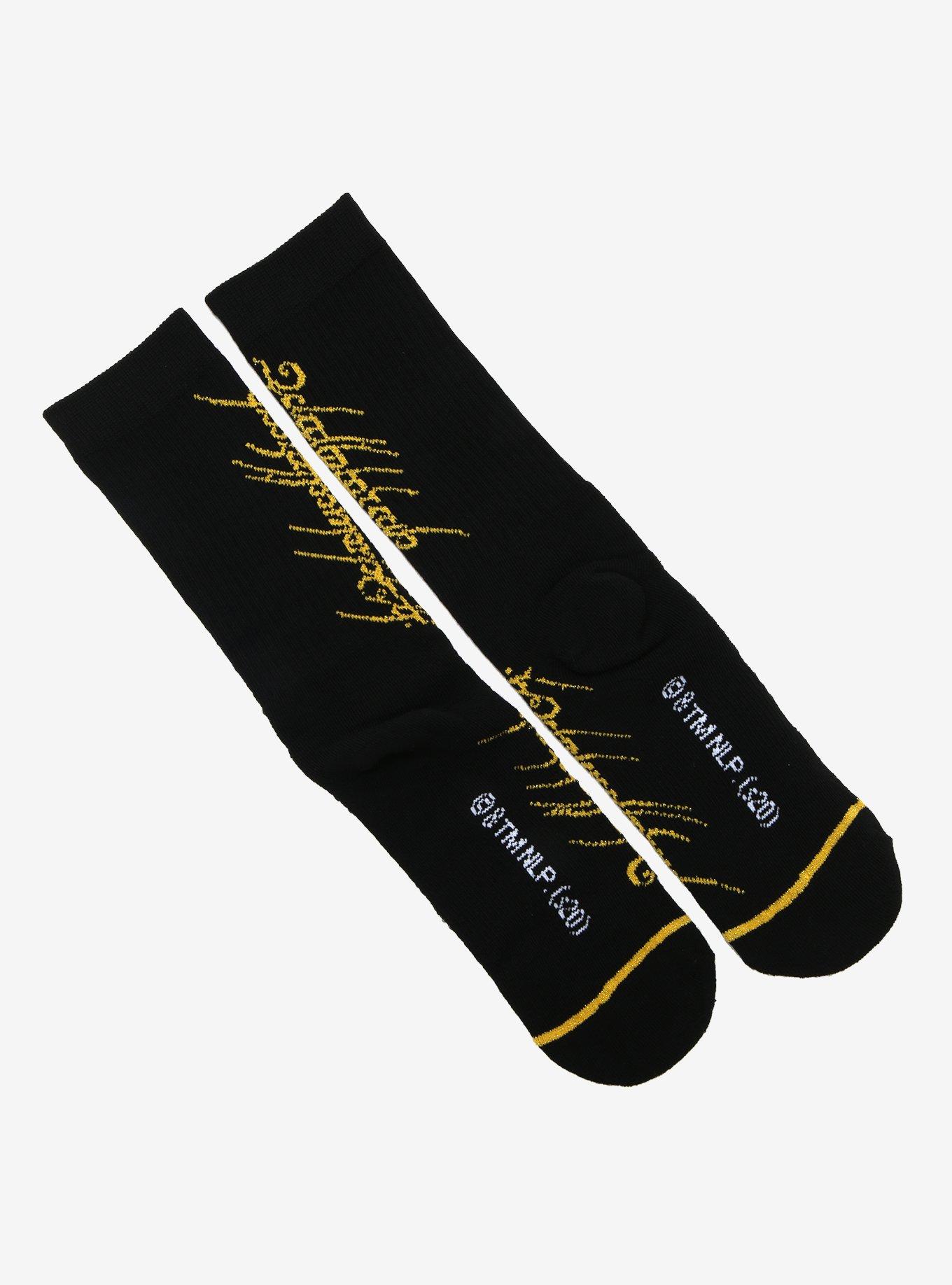 The Lord of the Rings Tengwar Crew Socks - BoxLunch Exclusive, , alternate