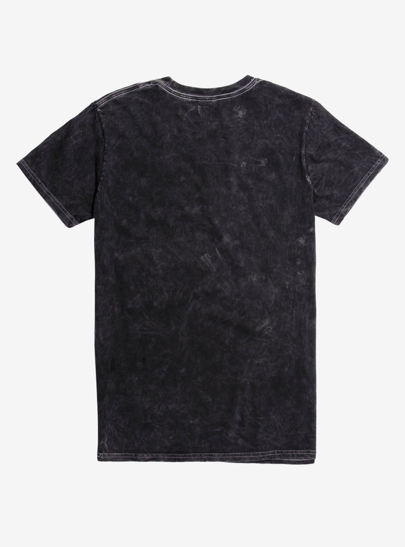 Sailor Moon Luna & Artemis Mineral Wash T-Shirt - BoxLunch Exclusive, BLACK, alternate