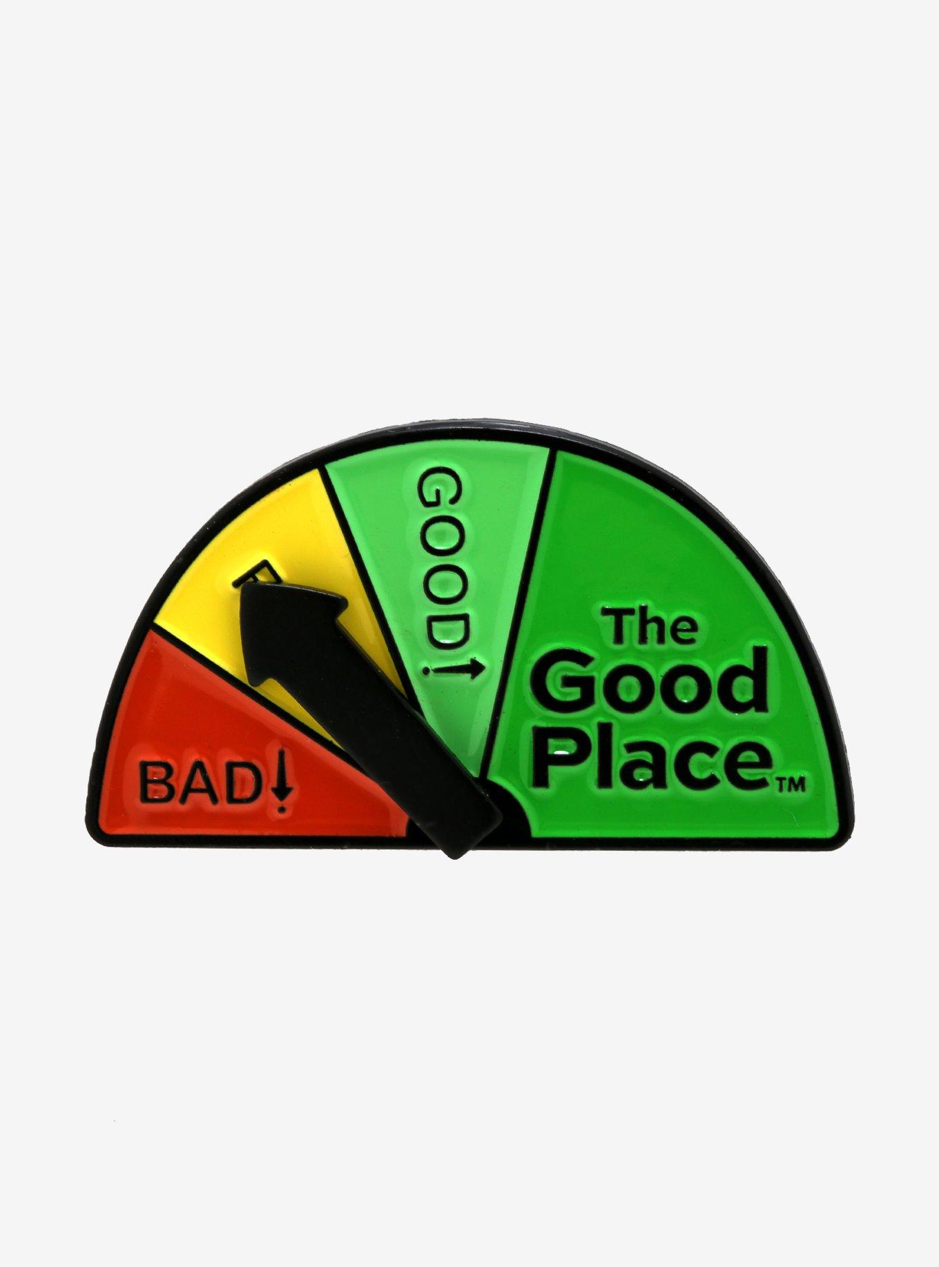 The Good Place Gauge Spinning Enamel Pin - BoxLunch Exclusive, , alternate